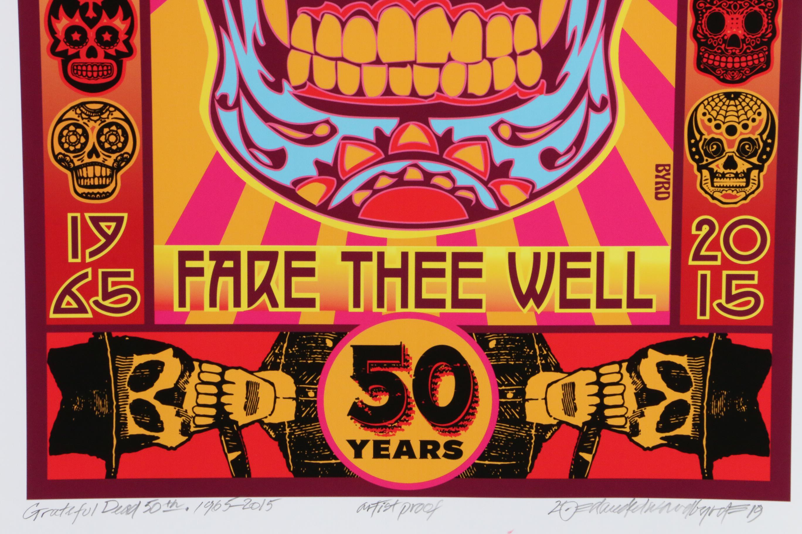 David Edward Byrd Giclée "The Grateful Dead 50th Year Concerts, 1965 - 2015"