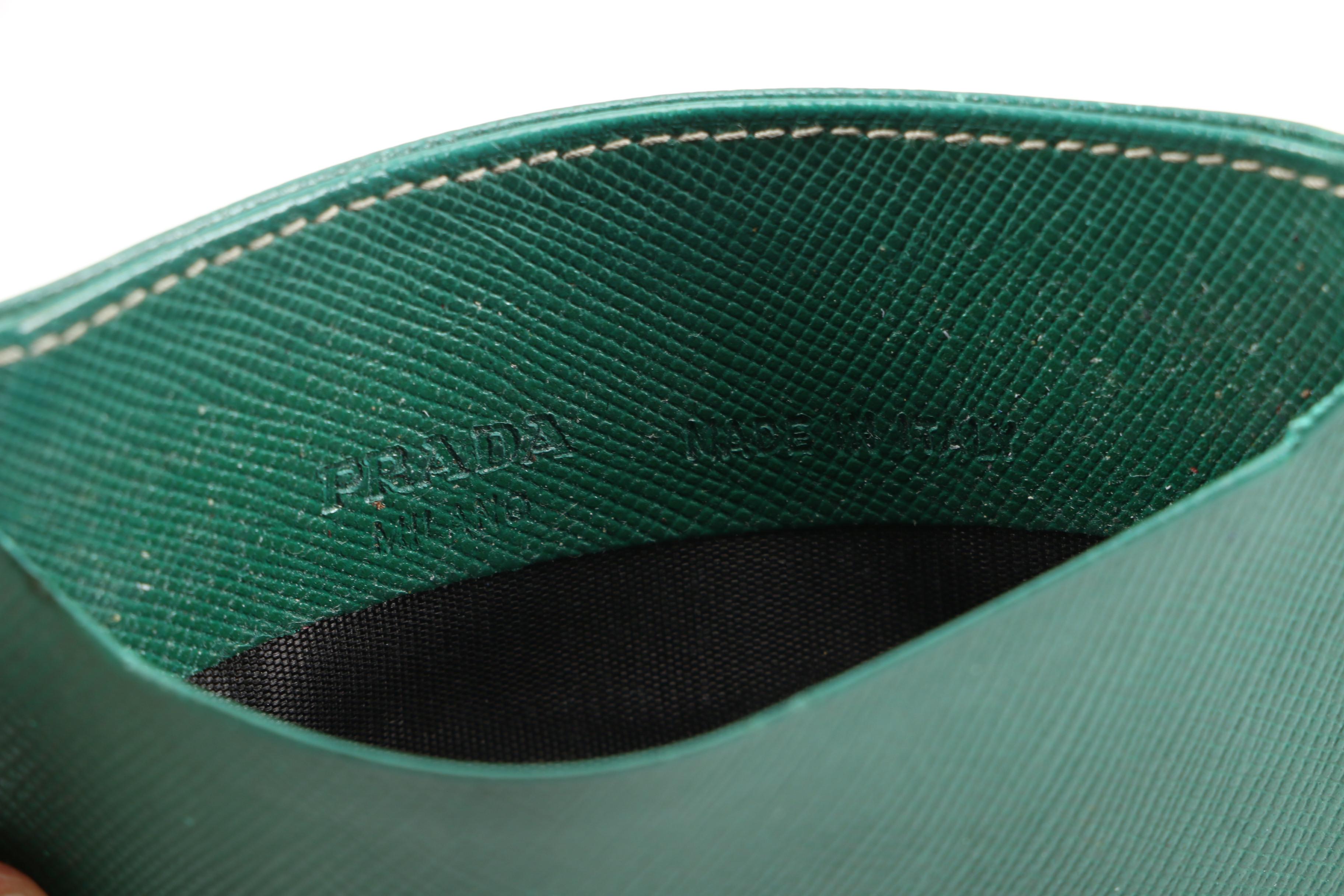 Salvatore Ferragamo Gancini Wallet and Prada Card holder in Saffiano Leather