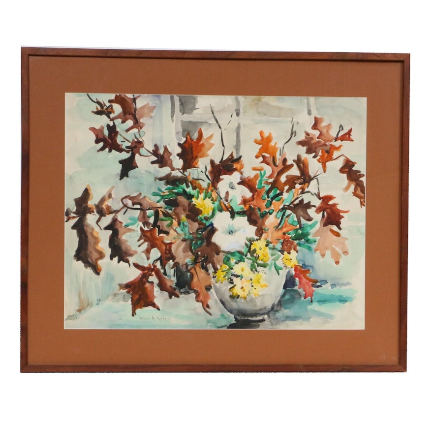 Helen Hare Still Life Watercolor Painting