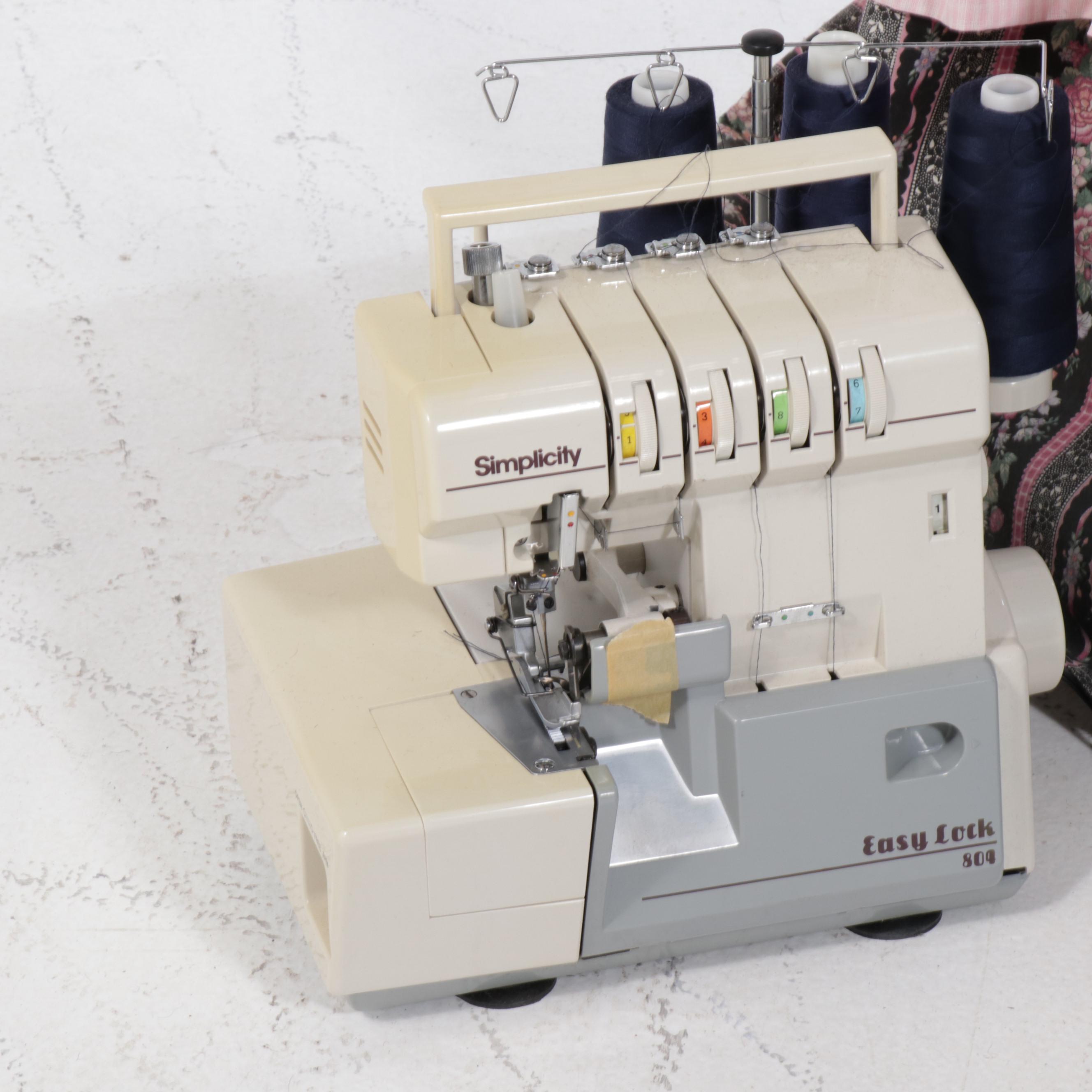 Simplicity, Singer 6105 Sewing Machines and Kenmore Vacuum with Bunny Cover
