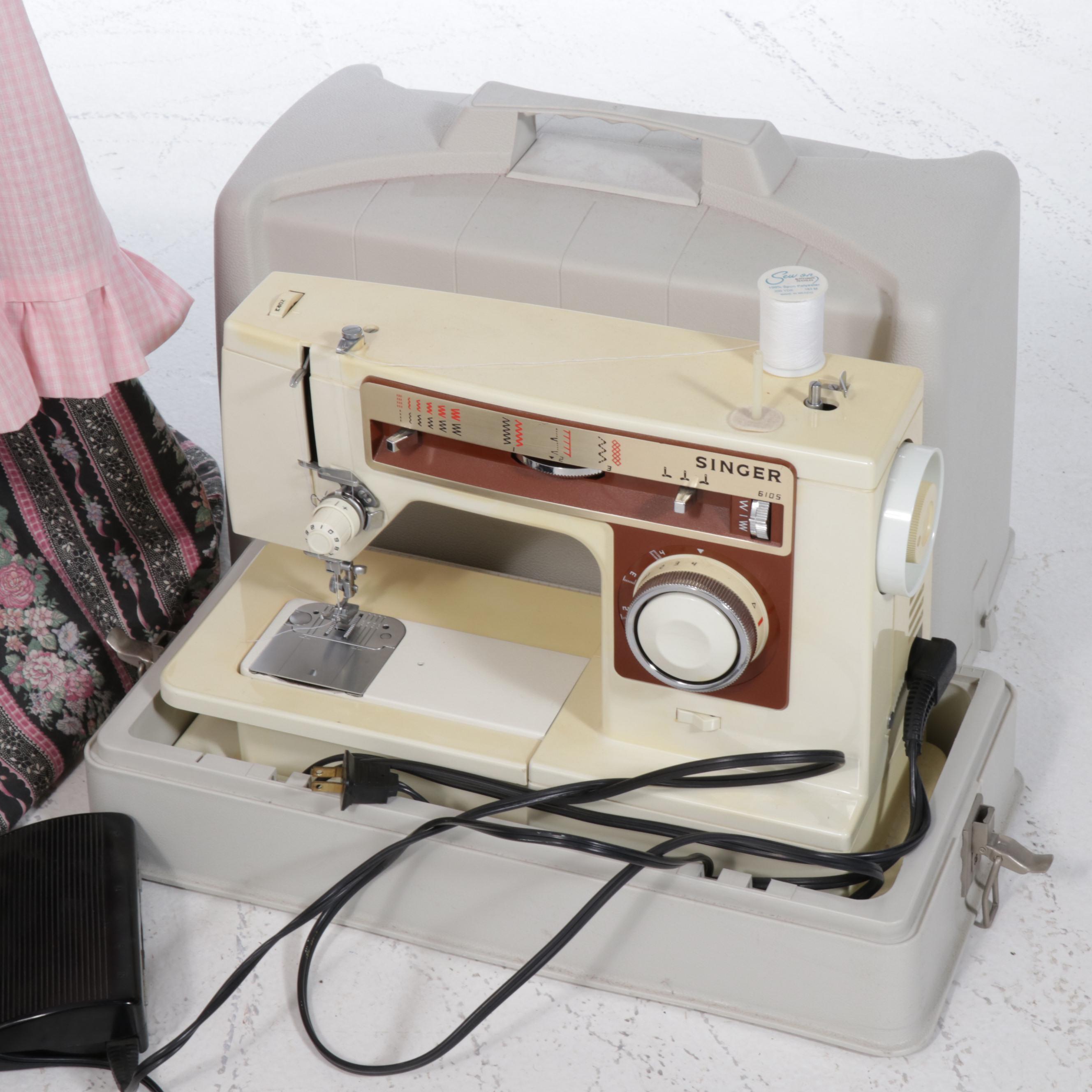 Simplicity, Singer 6105 Sewing Machines and Kenmore Vacuum with Bunny Cover