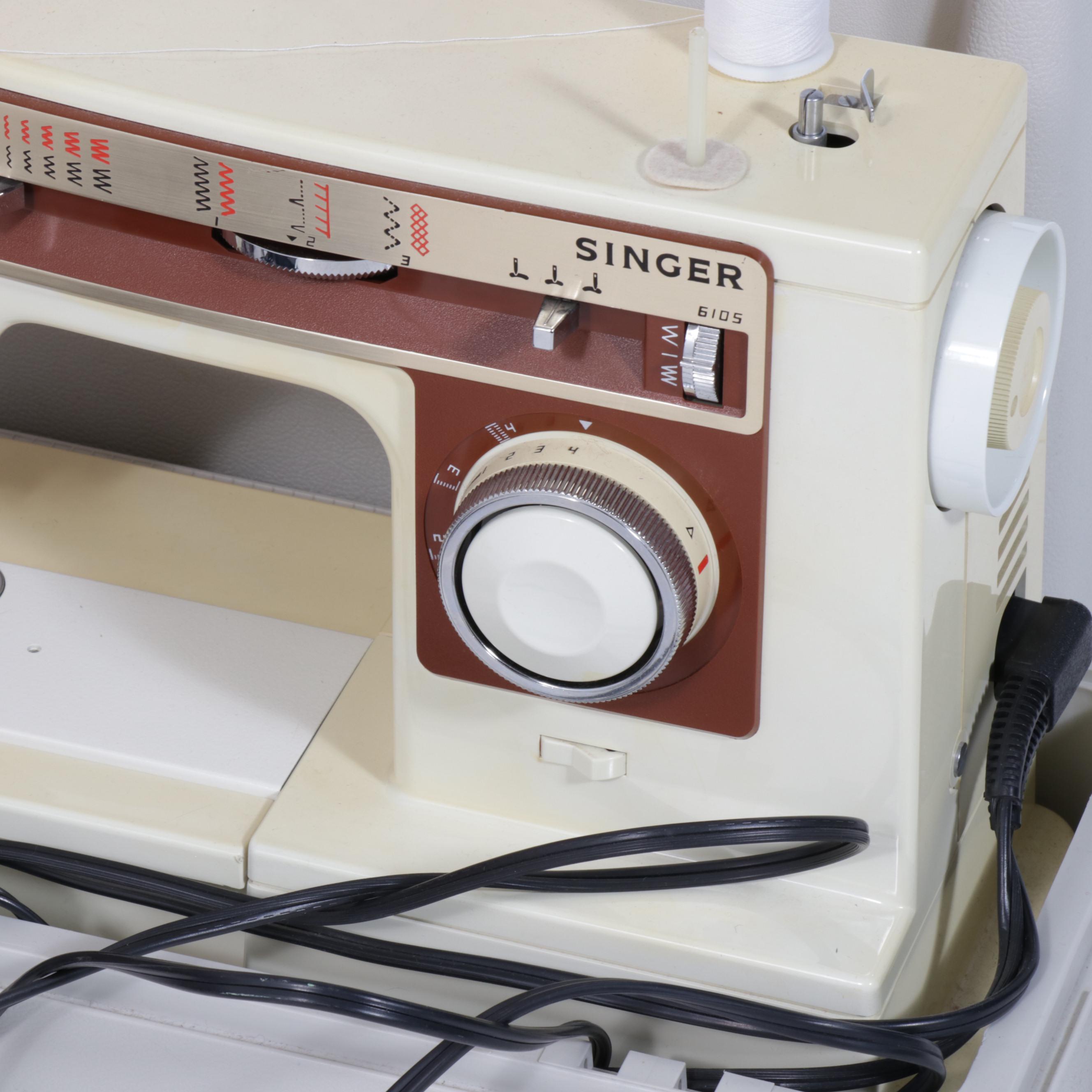 Simplicity, Singer 6105 Sewing Machines and Kenmore Vacuum with Bunny Cover