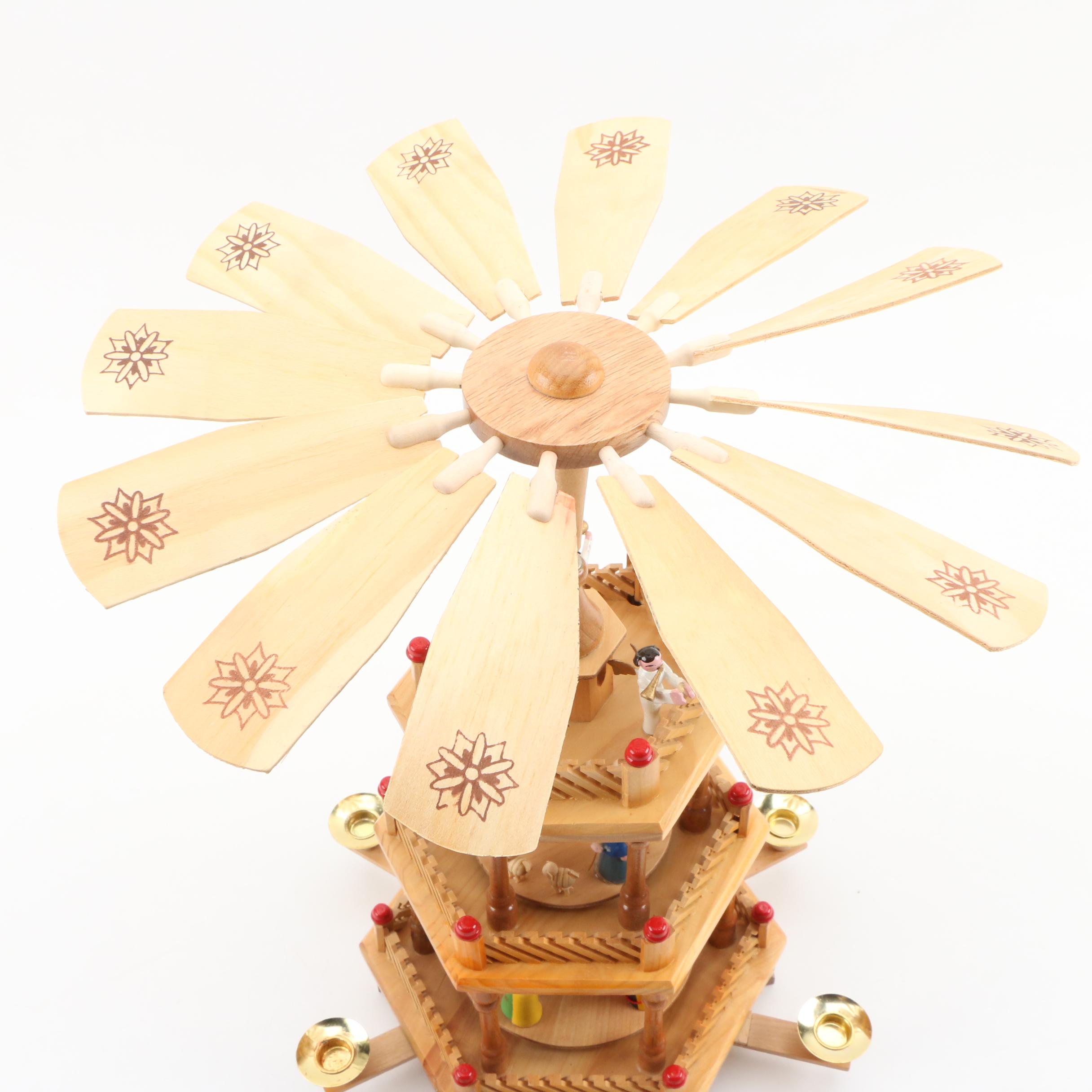 Wooden German Christmas Pyramid