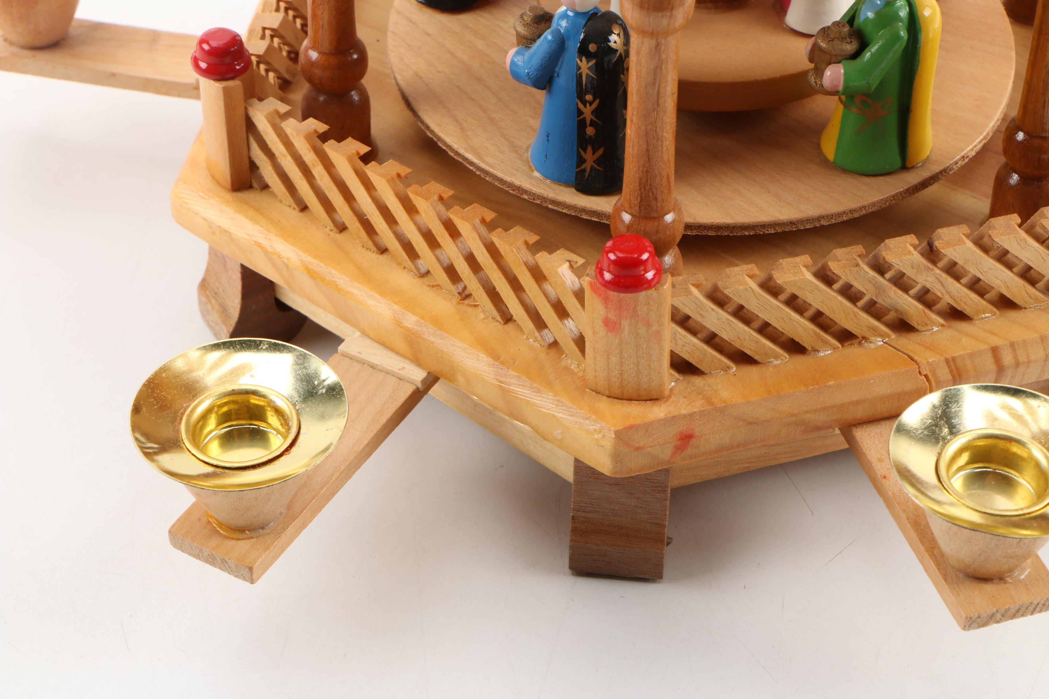 Wooden German Christmas Pyramid