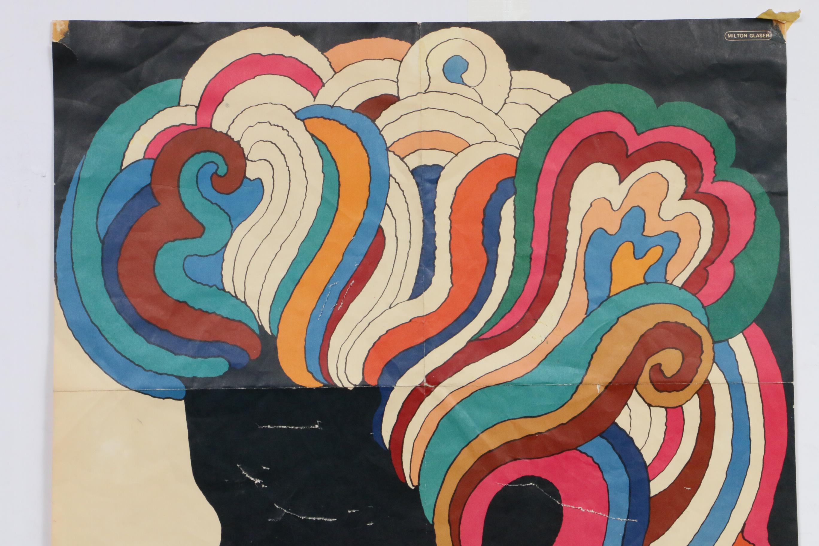 Bob Dylan Poster Designed by Milton Glaser, 1966