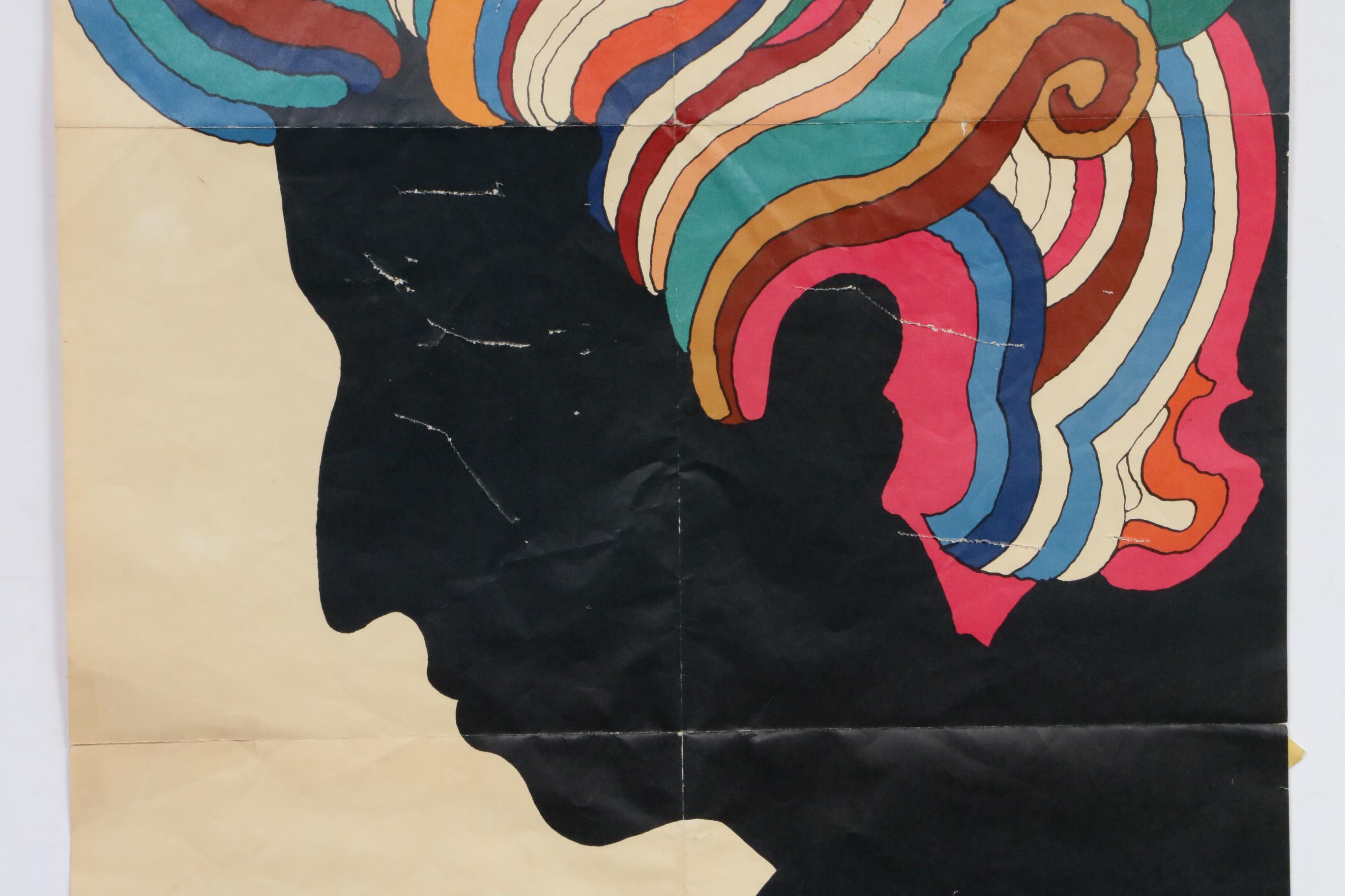 Bob Dylan Poster Designed by Milton Glaser, 1966