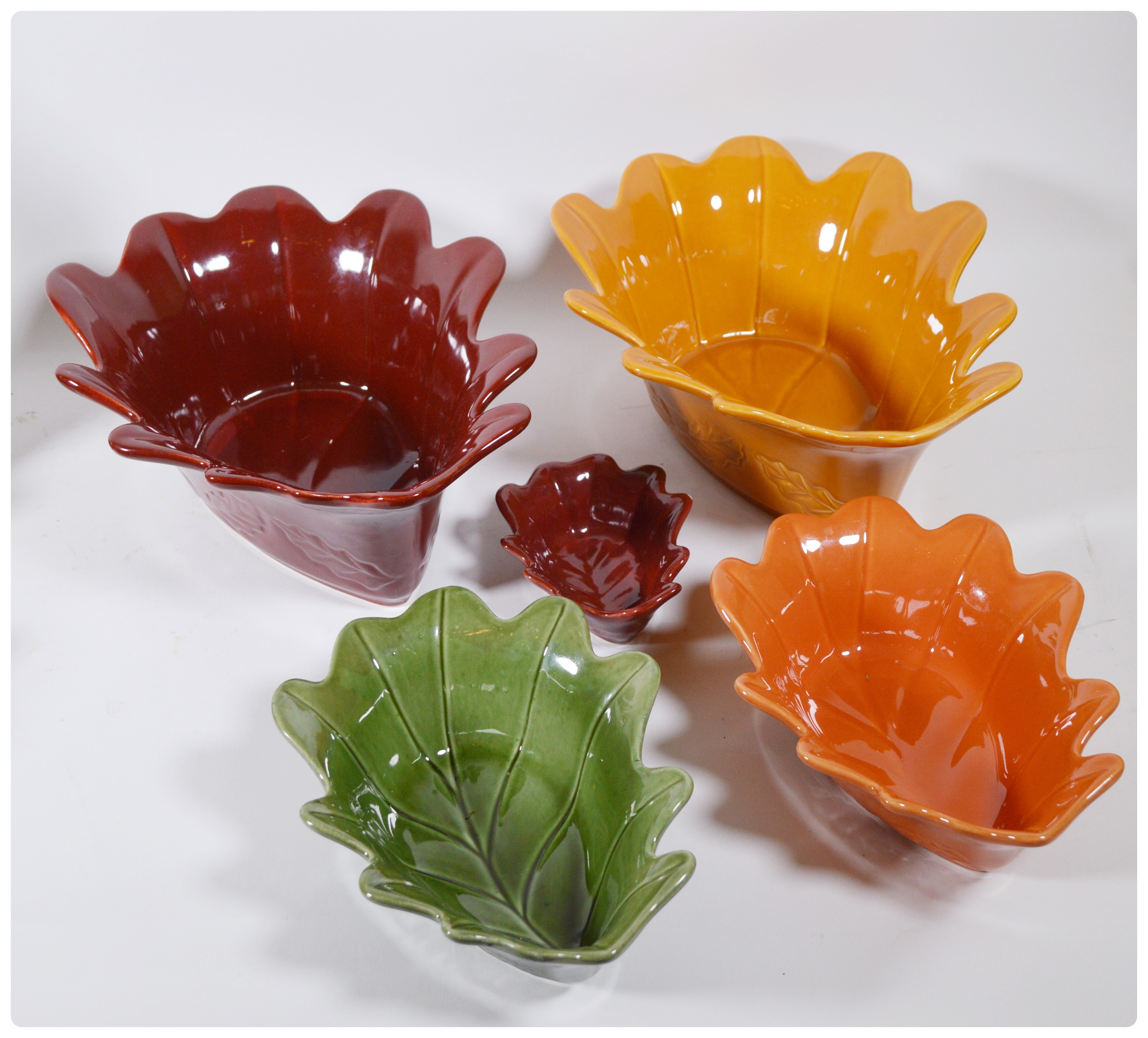 Chris Madden Porcelain Leaf Plates and Platter and Other Dinnerware