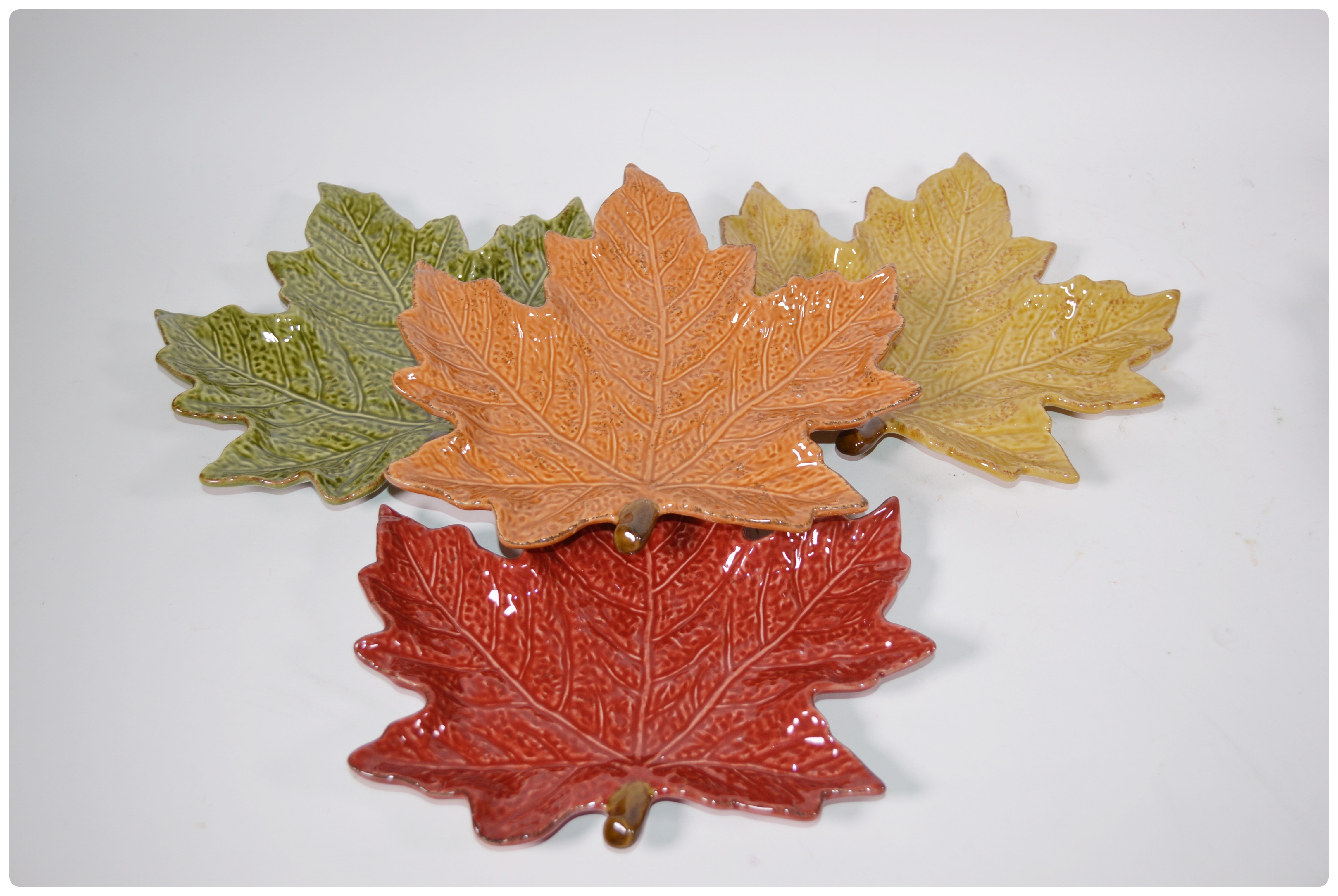 Chris Madden Porcelain Leaf Plates and Platter and Other Dinnerware