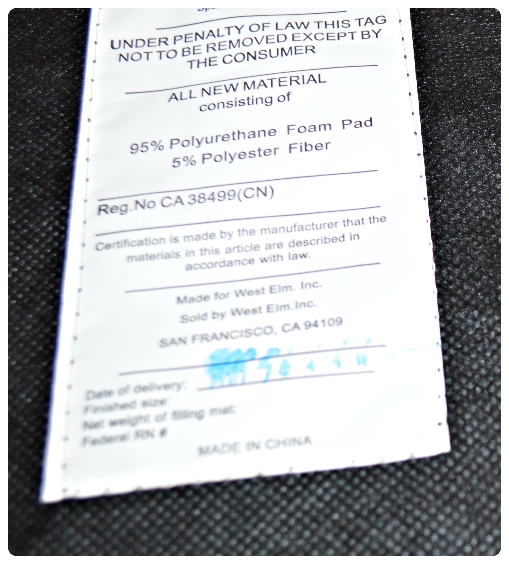 Contemporary West Elm Vinyl Armchair with Floor Mirror and Faux Plant Decor