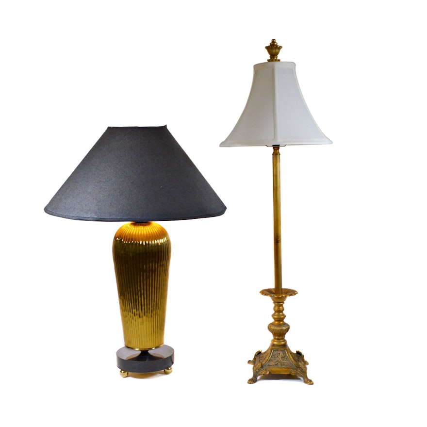 Retro Metal Table Lamp and Buffet Table Lamp