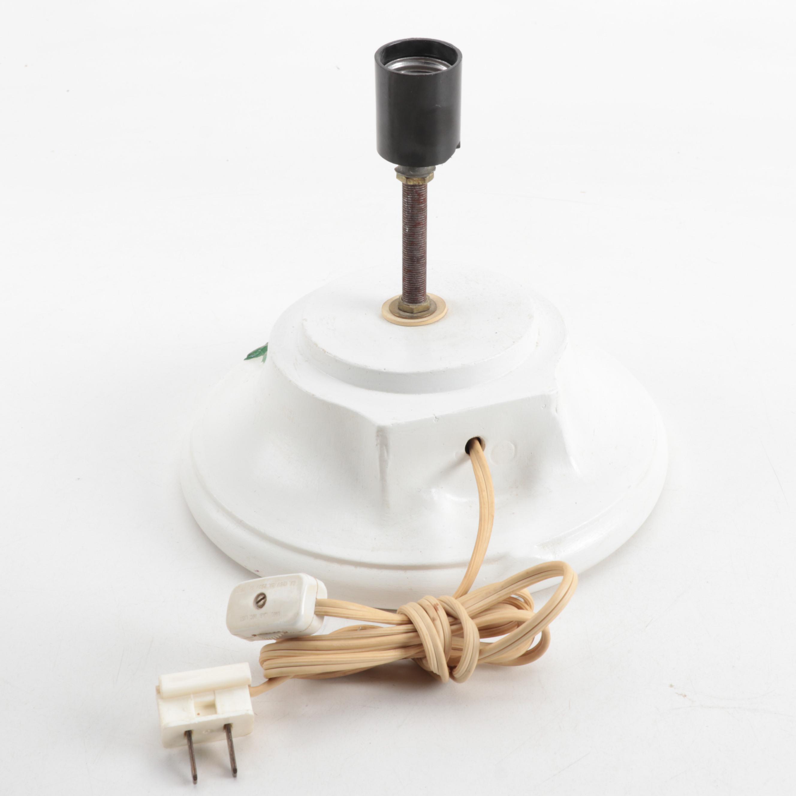 Illuminated Ceramic Christmas Tree Lamp, Mid to Late 20th Century