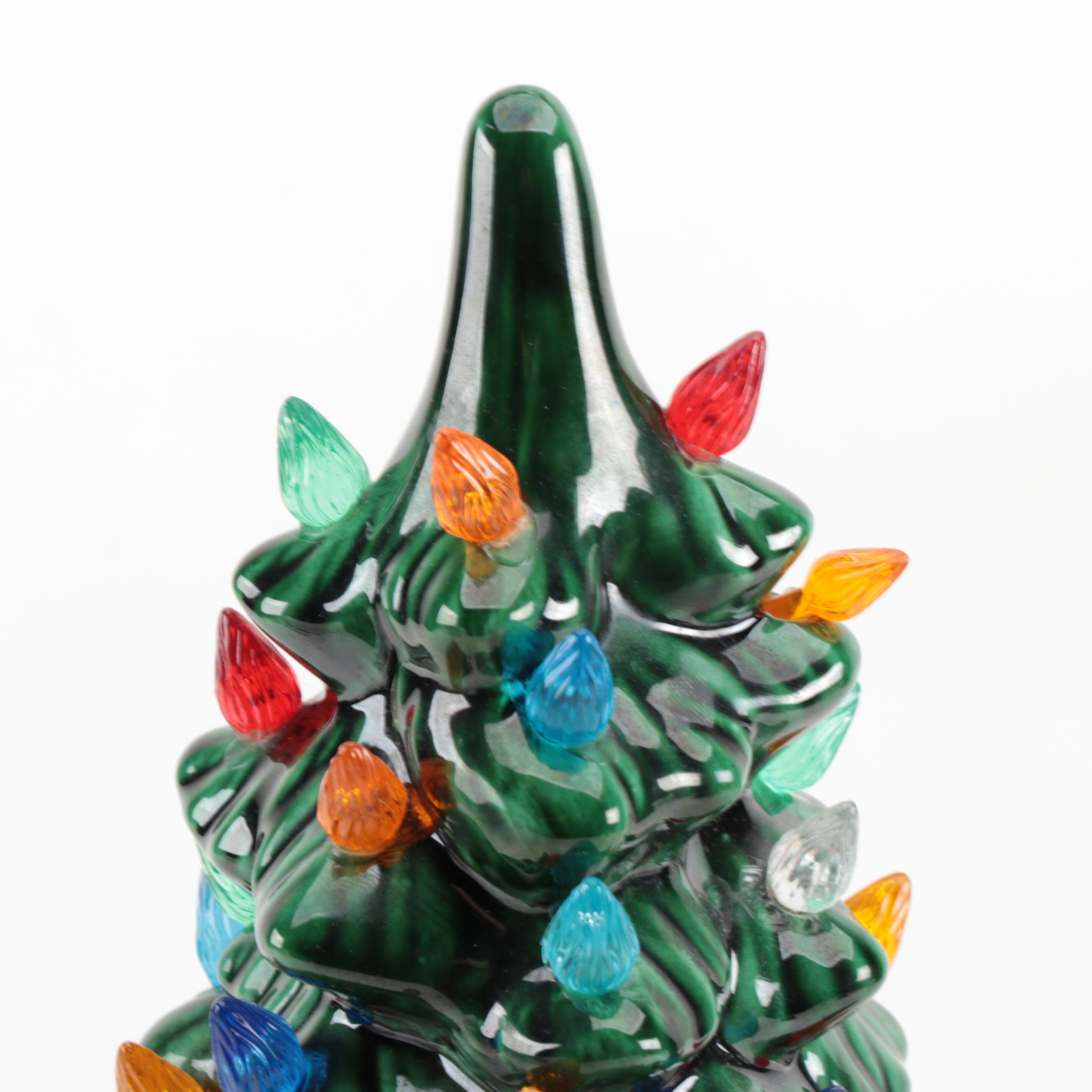 Holland Mold Illuminated Ceramic Christmas Tree