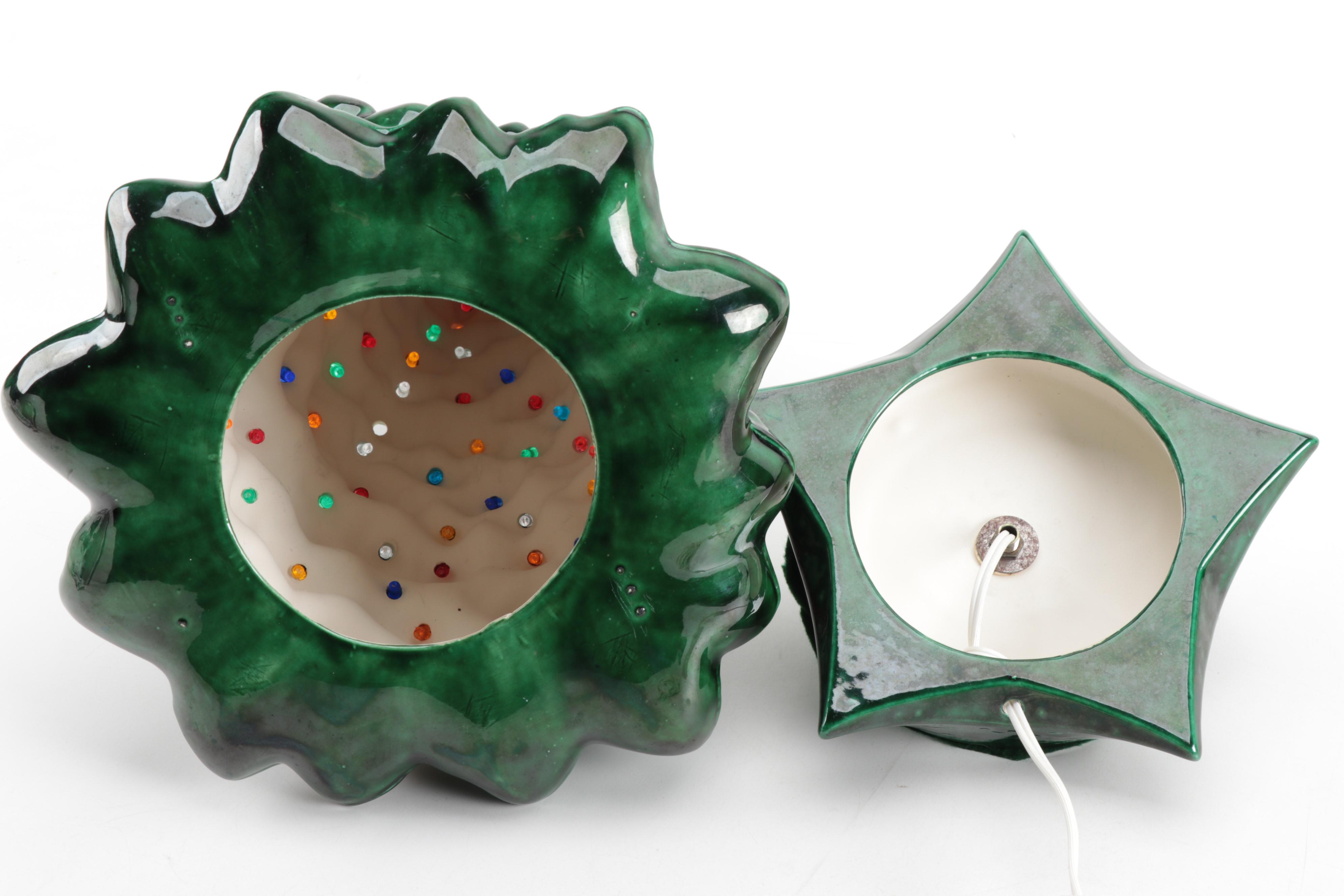 Holland Mold Illuminated Ceramic Christmas Tree