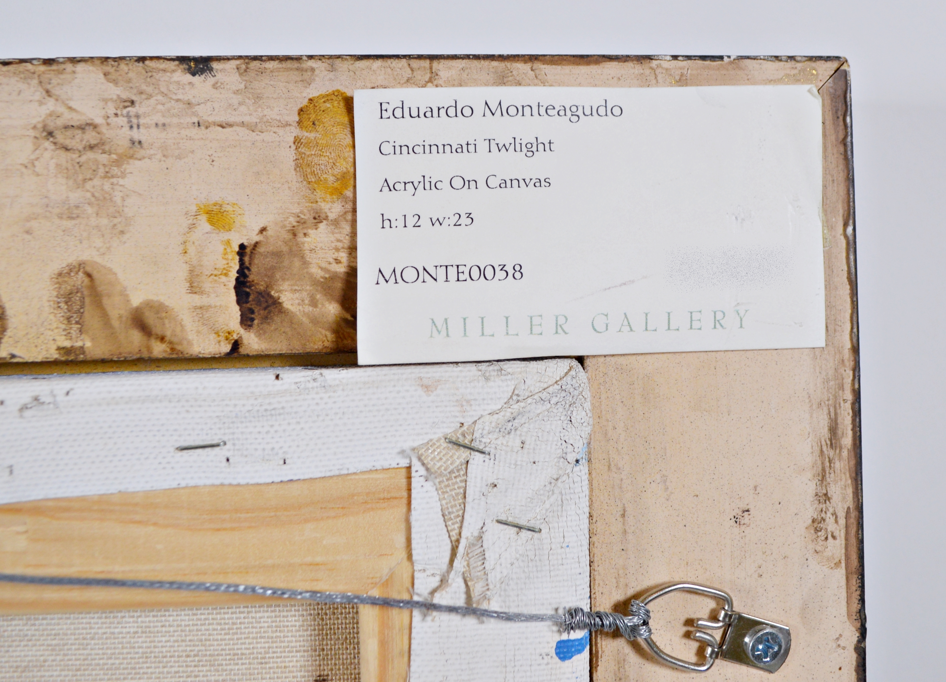 Eduardo Monteagudo Acrylic Landscape Painting "Cincinnati Twilight"