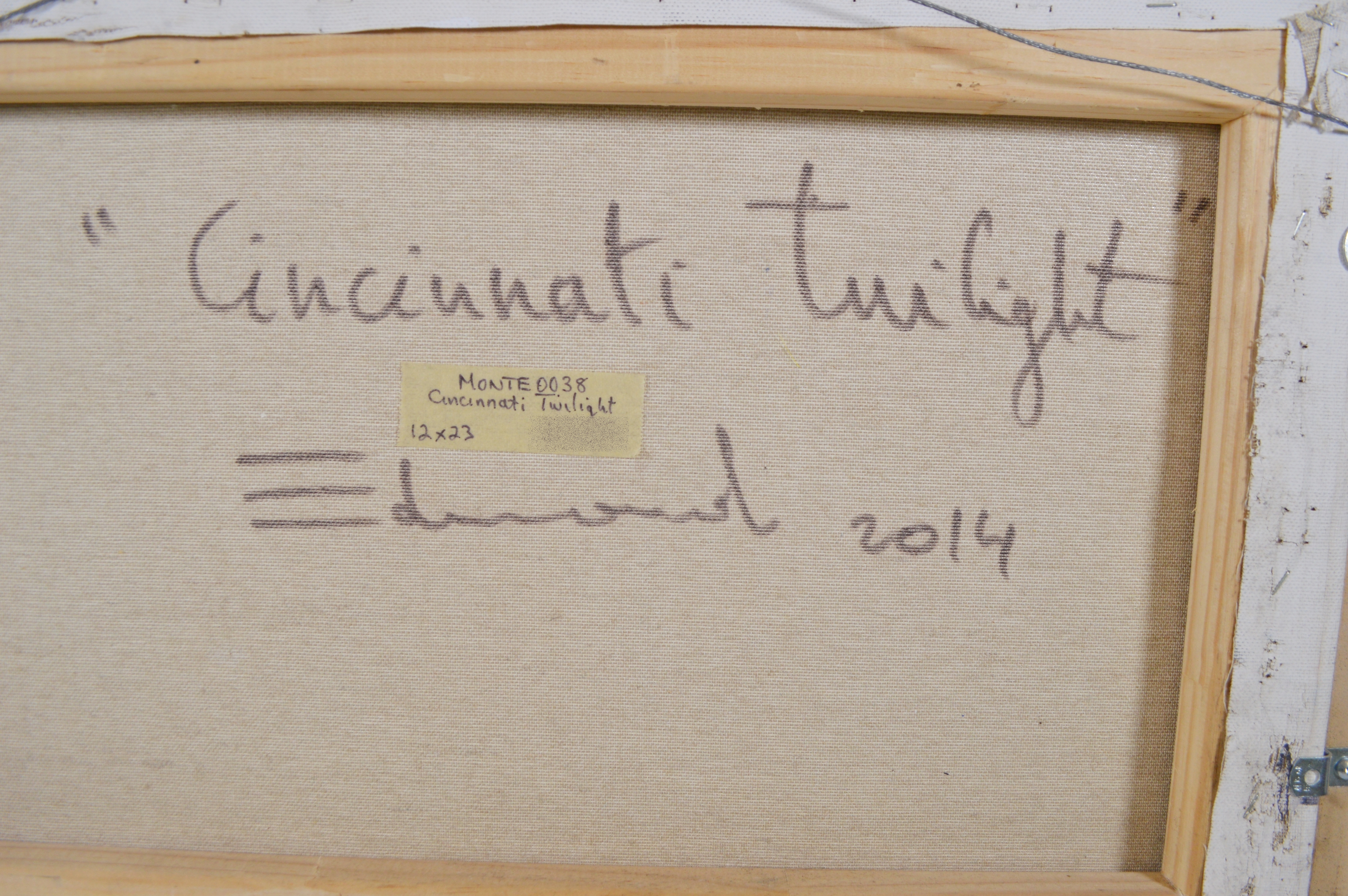 Eduardo Monteagudo Acrylic Landscape Painting "Cincinnati Twilight"