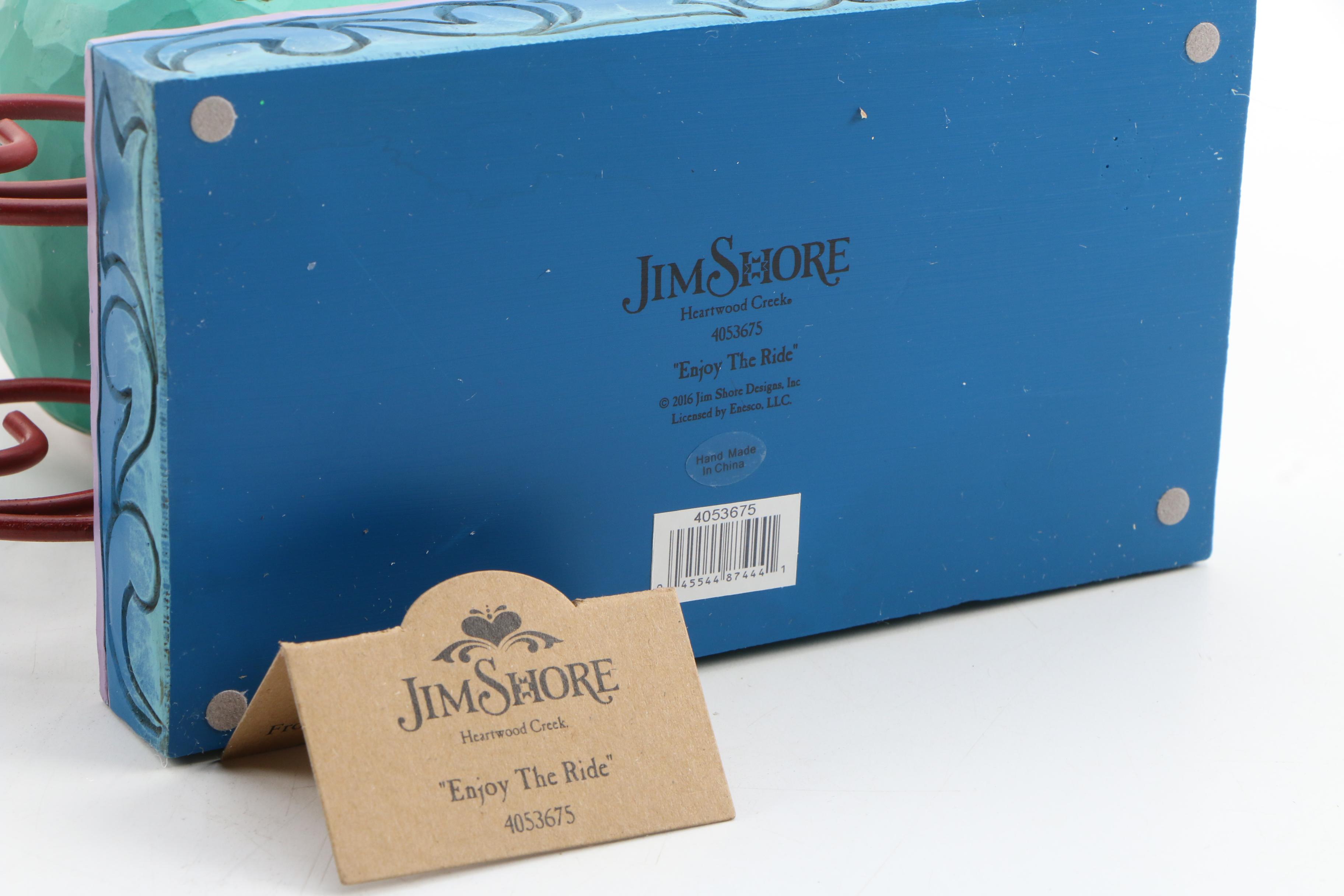 Jim Shore "Enjoy The Ride" and Brinn's Porcelain "English Garden" Santa Doll