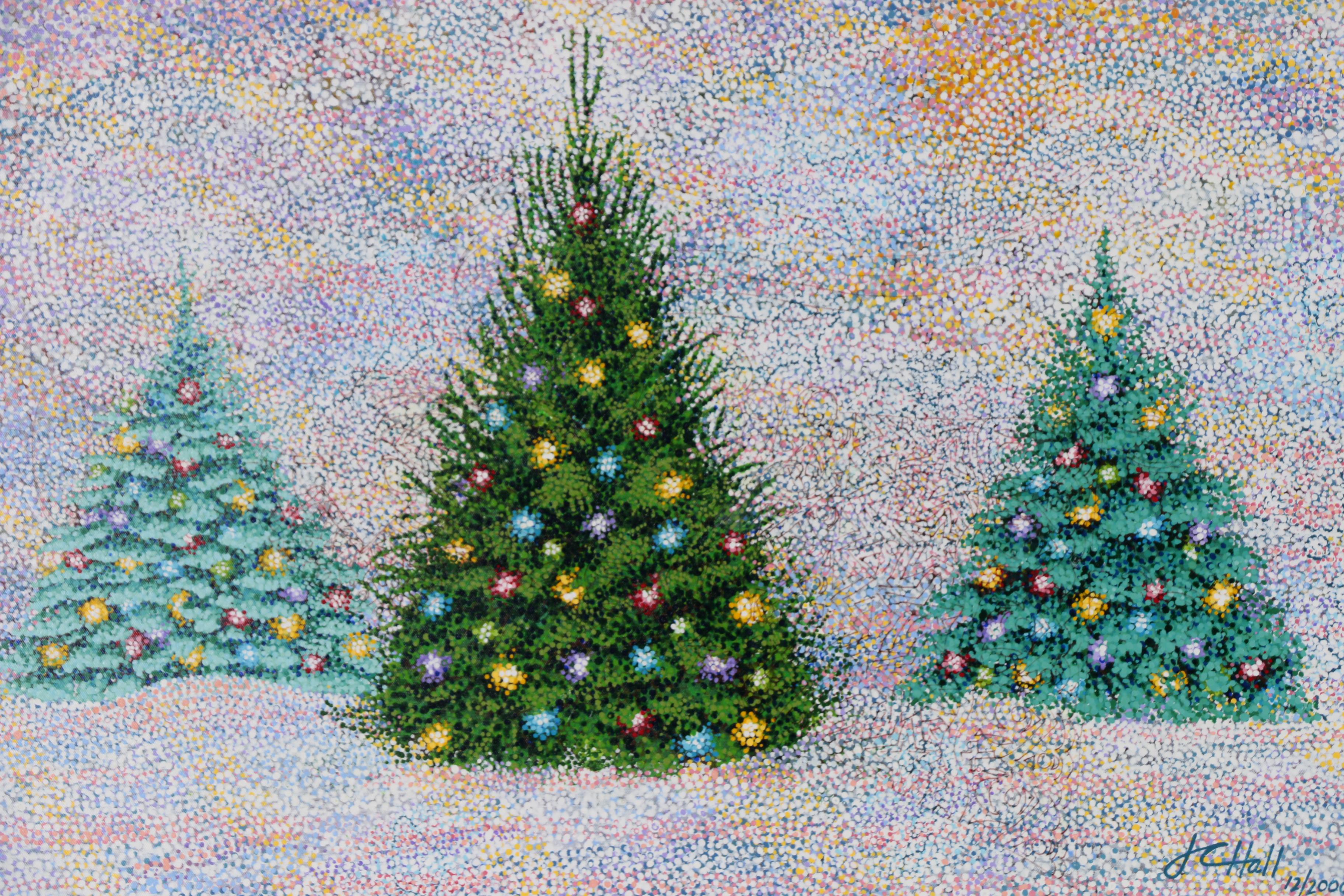 J.C. Hall Holiday Acrylic Painting "New Landscape"