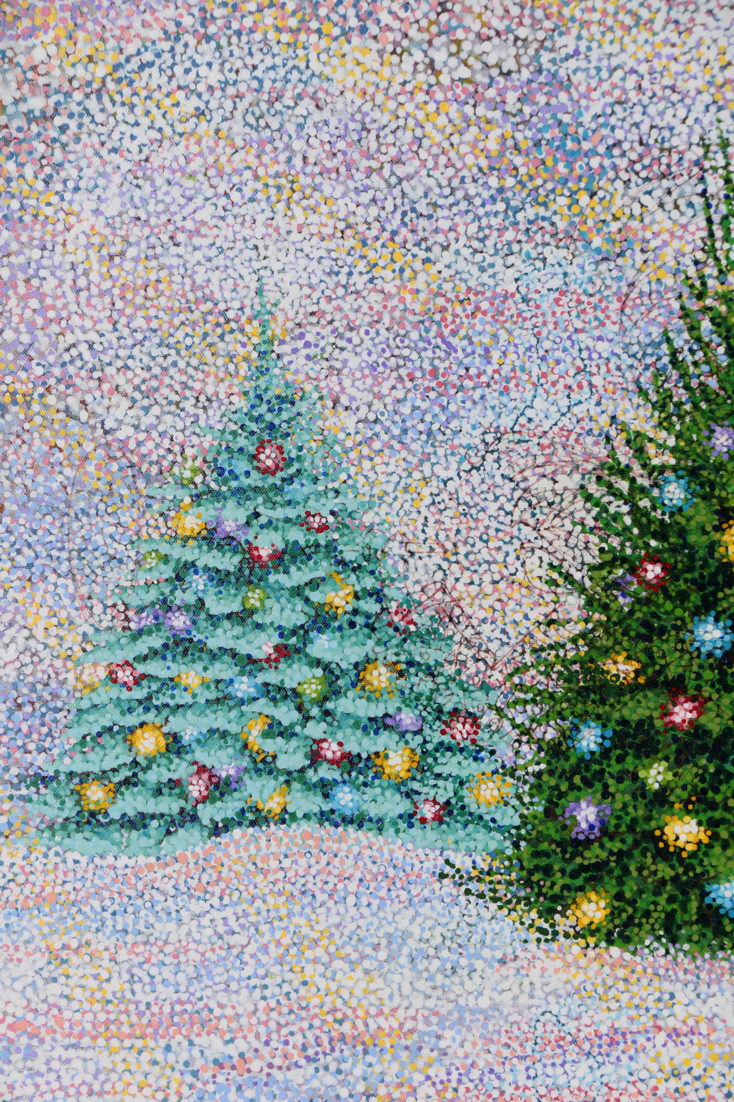 J.C. Hall Holiday Acrylic Painting "New Landscape"