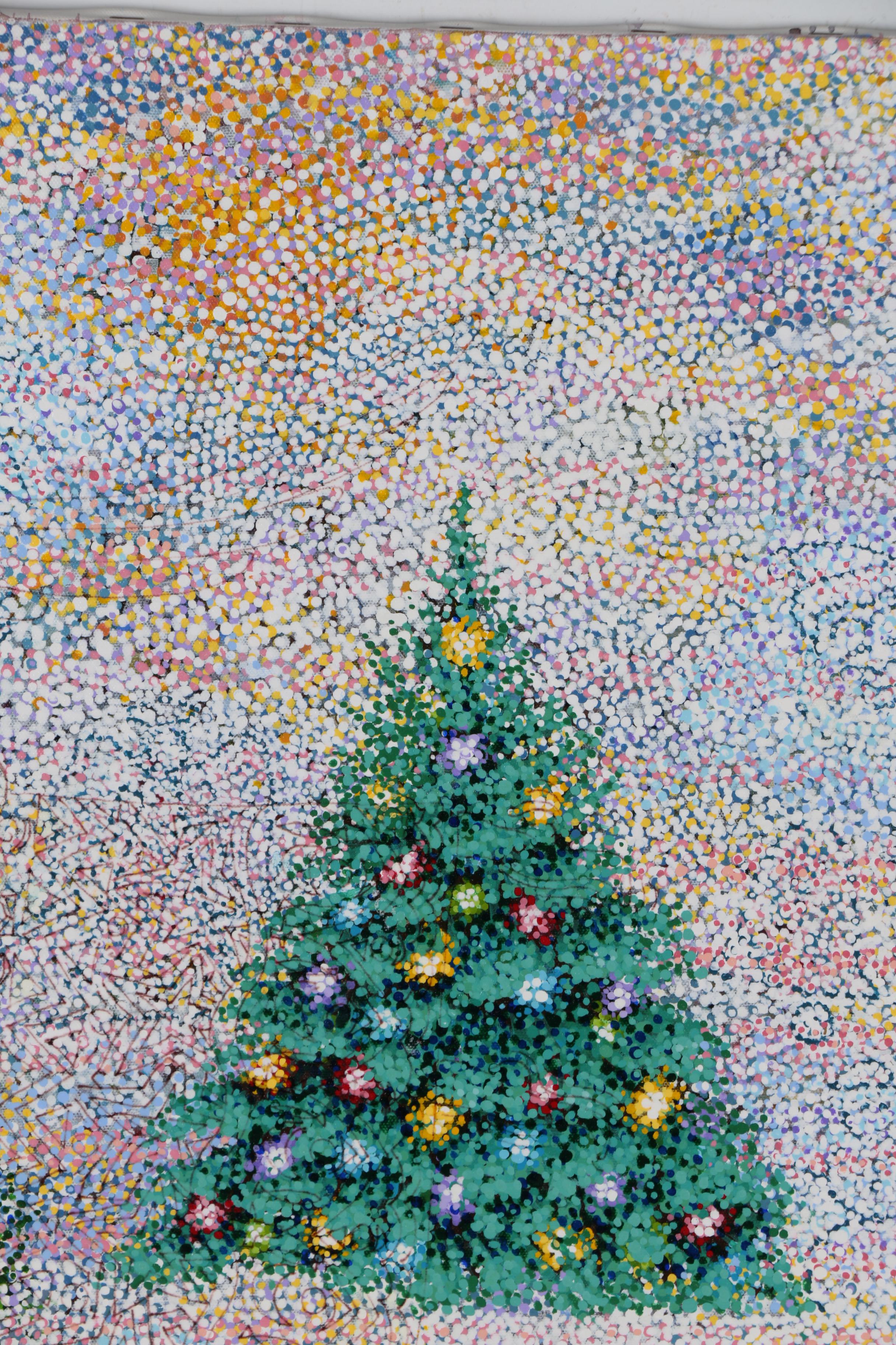 J.C. Hall Holiday Acrylic Painting "New Landscape"