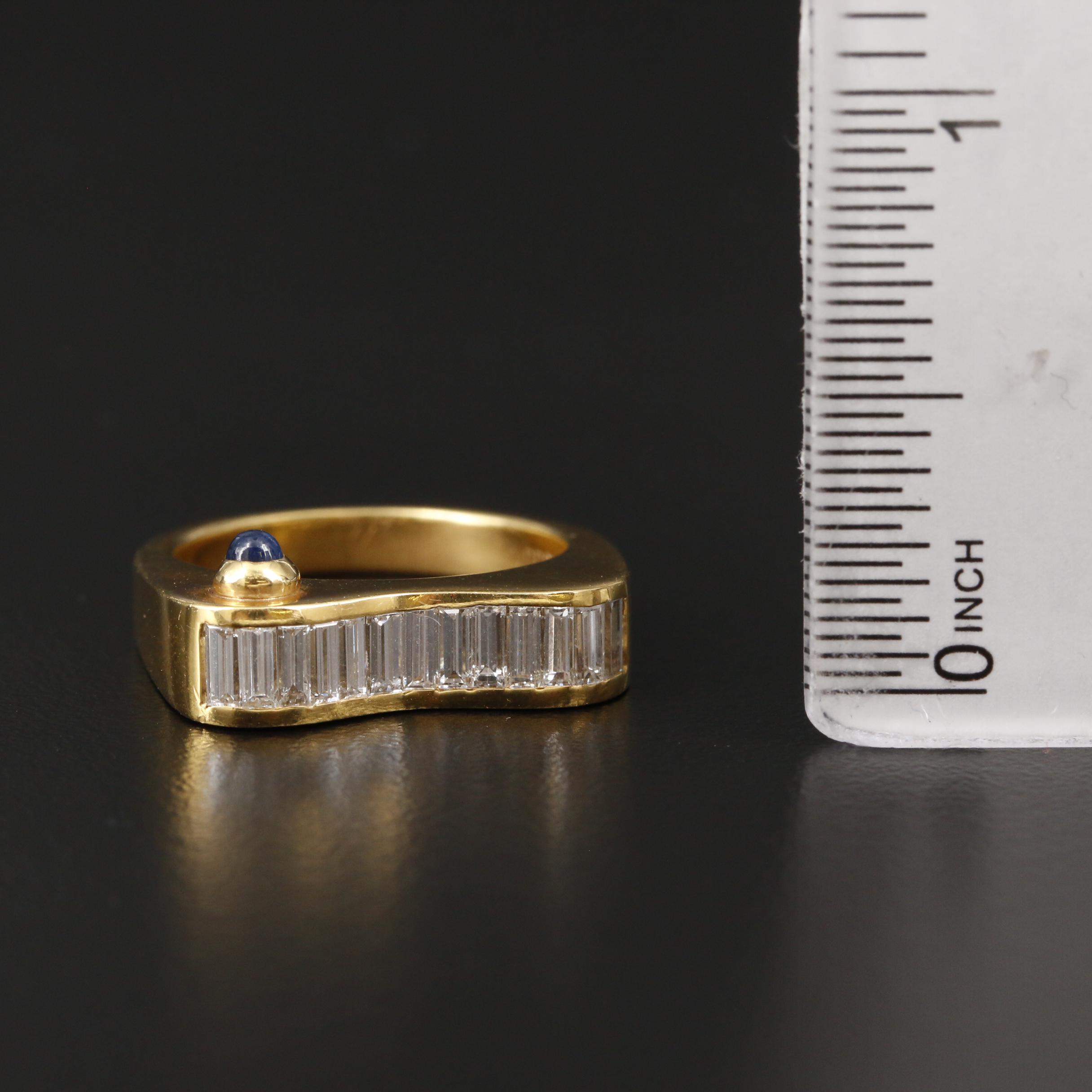 Bevacqua 18K Yellow Gold Diamond and Sapphire Ring