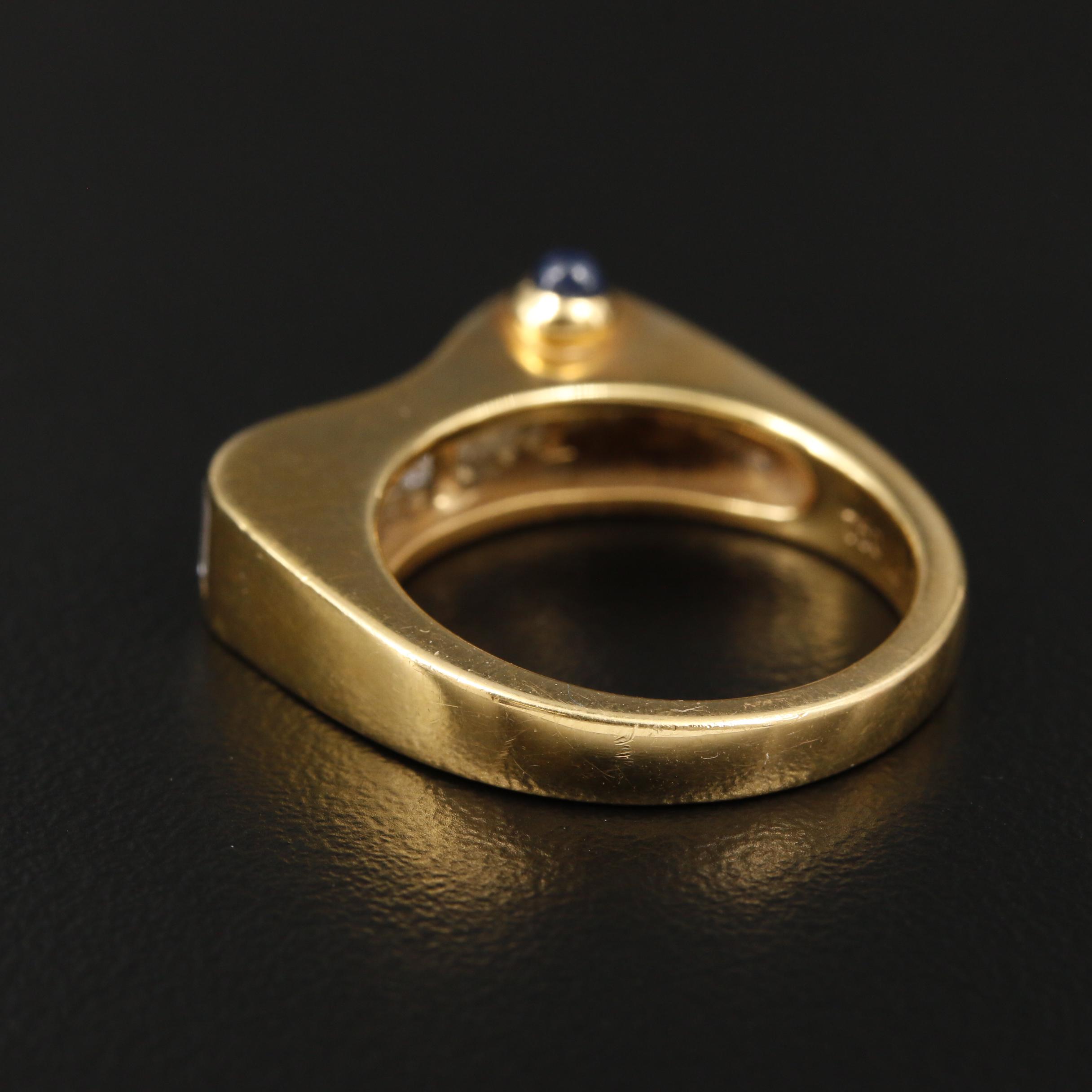 Bevacqua 18K Yellow Gold Diamond and Sapphire Ring