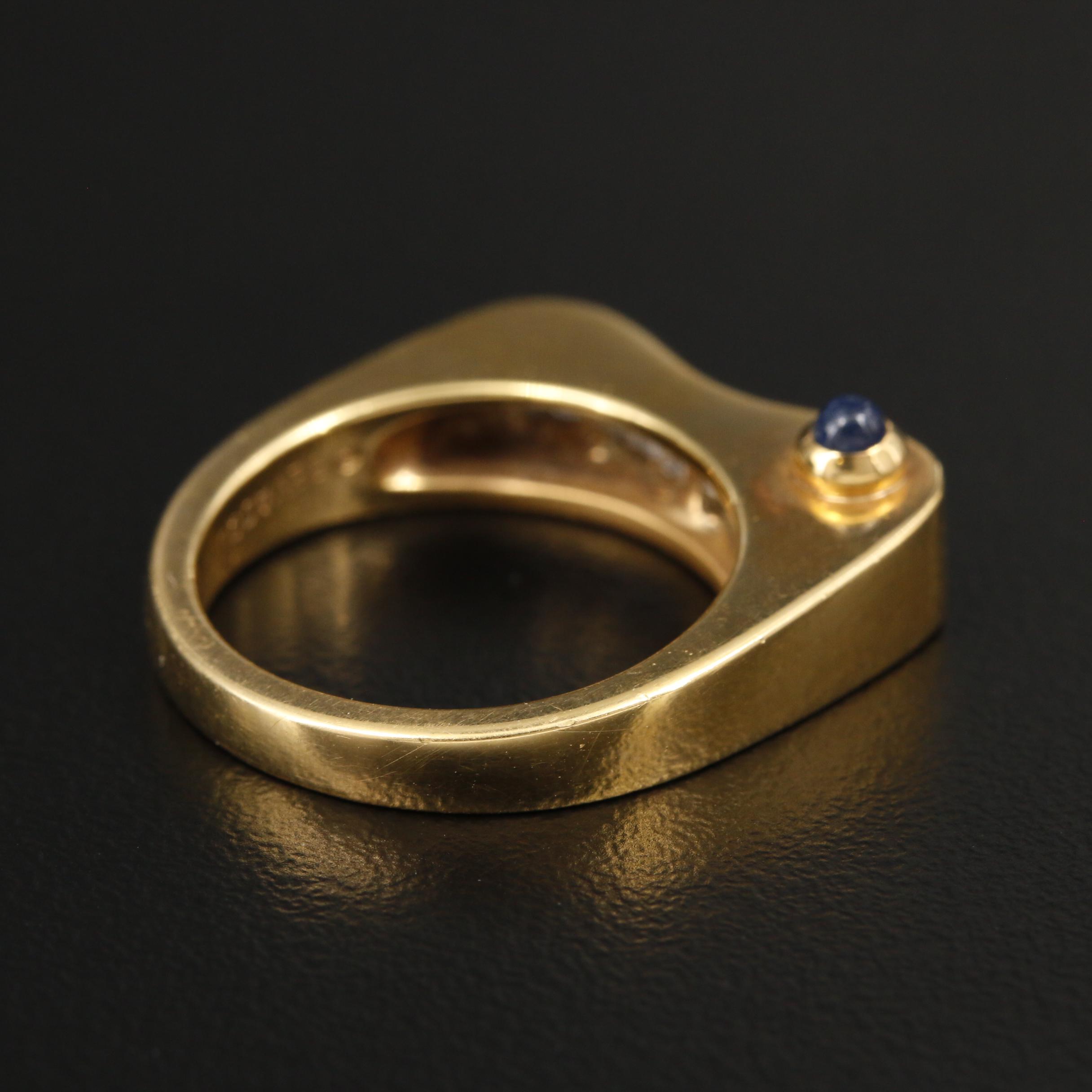 Bevacqua 18K Yellow Gold Diamond and Sapphire Ring