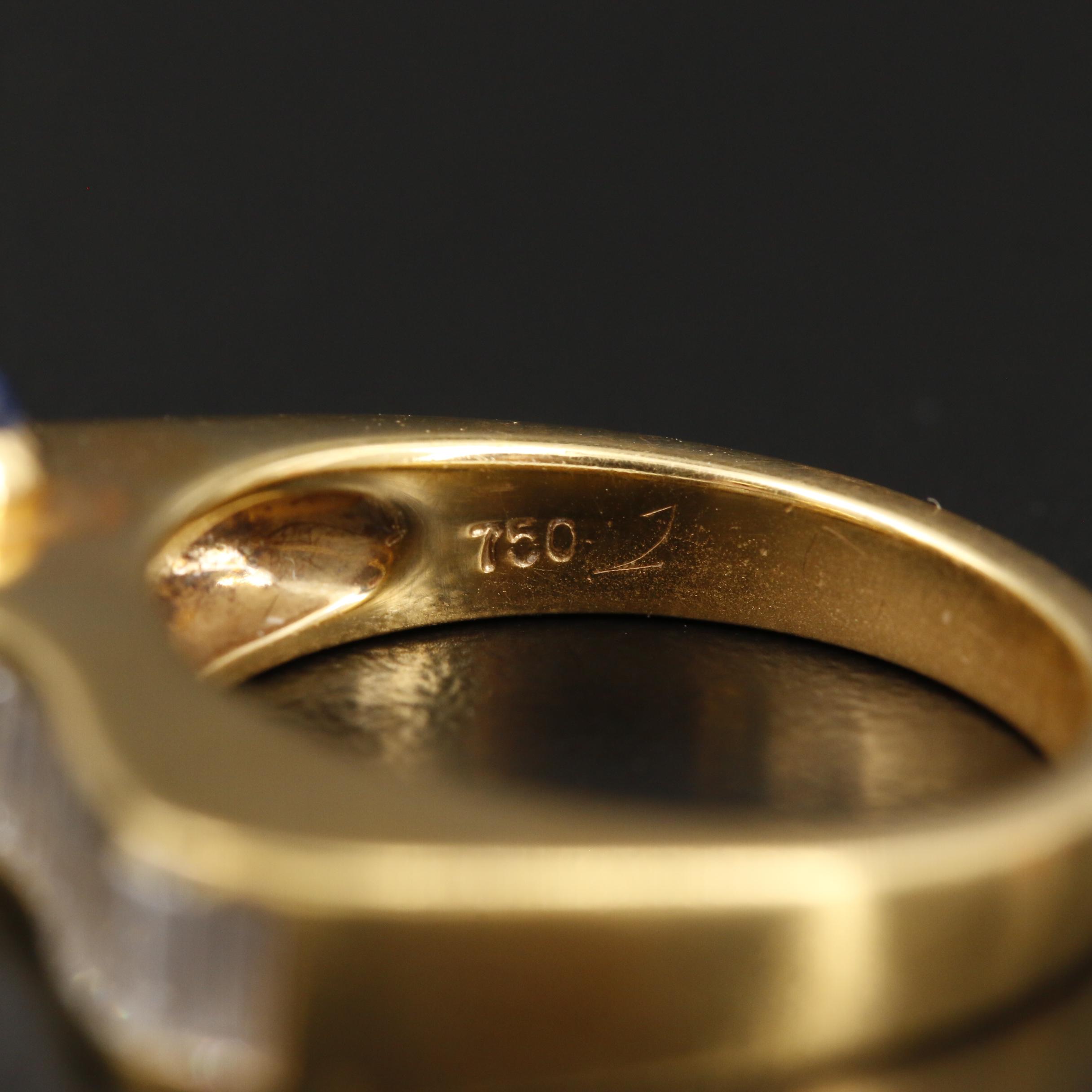 Bevacqua 18K Yellow Gold Diamond and Sapphire Ring