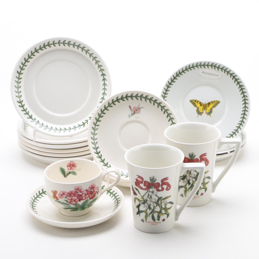 Portmeirion "Botanic Garden and Butterfly" Dinnerware, Contemporary