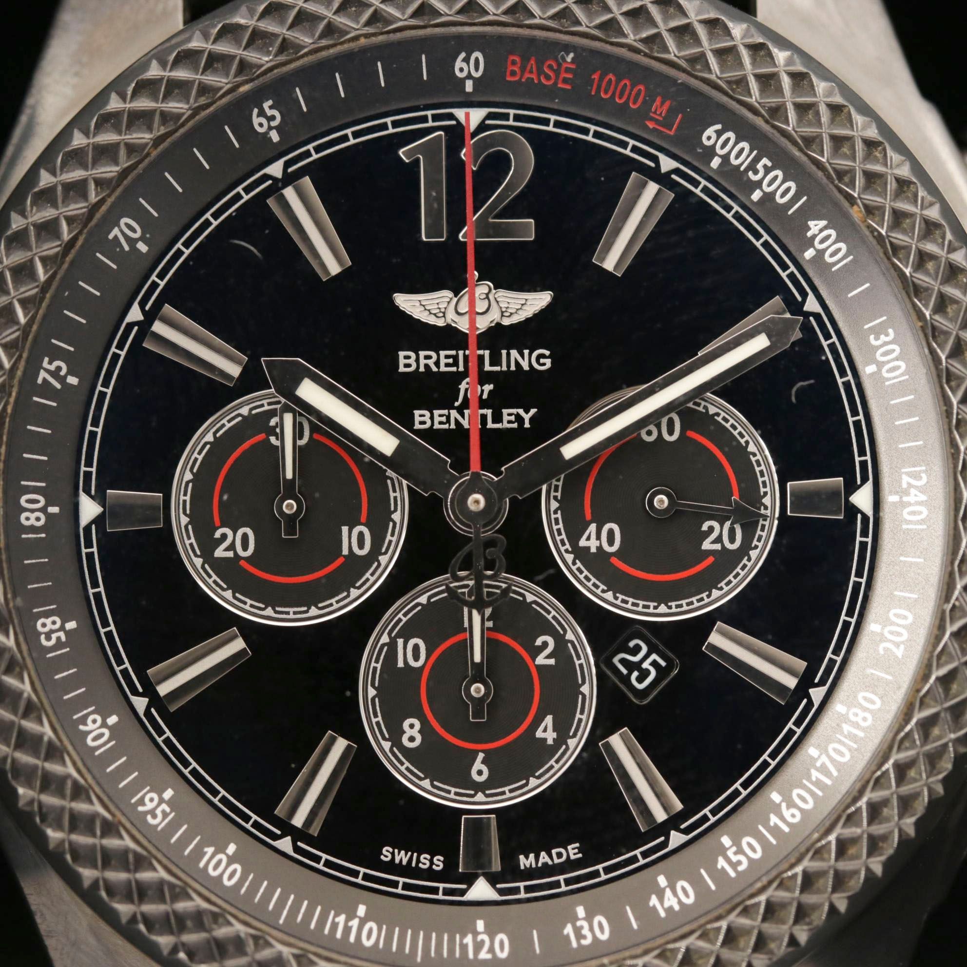 Breitling For Bentley Barnato 42 Midnight Carbon Chronograph Watch
