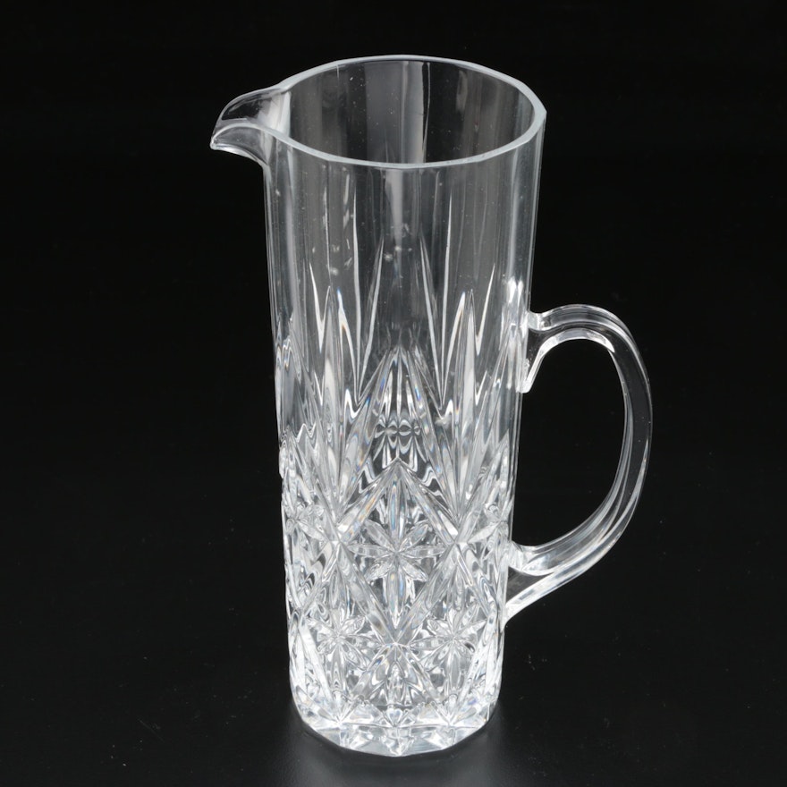 Molded Crystal Martini Pitcher, Vintage