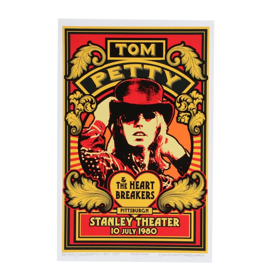 David Edward Byrd Giclée "Tom Petty at Stanley Theater, Pittsburgh 1980"