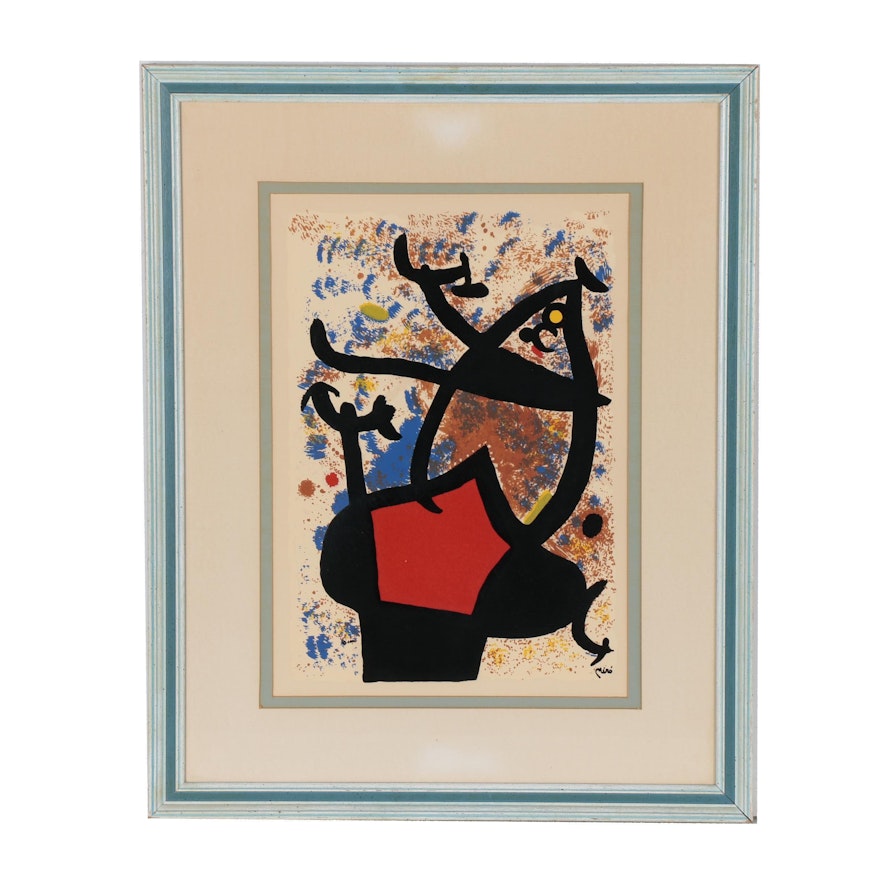 Abstract Serigraph after Joan Miró