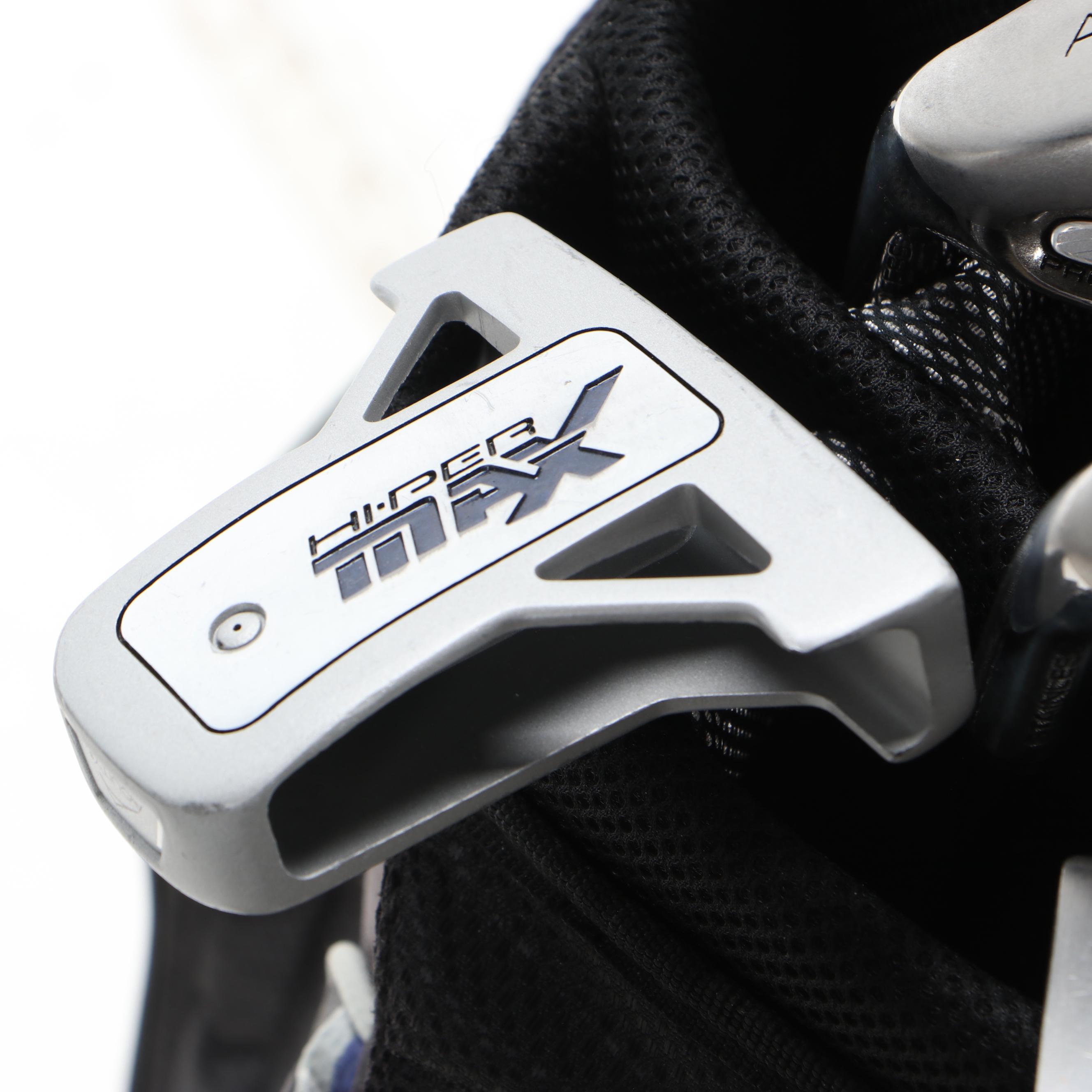 Acuity "Hiper Max" Set of Left Handed Golf Clubs with Three Putters and a Bag