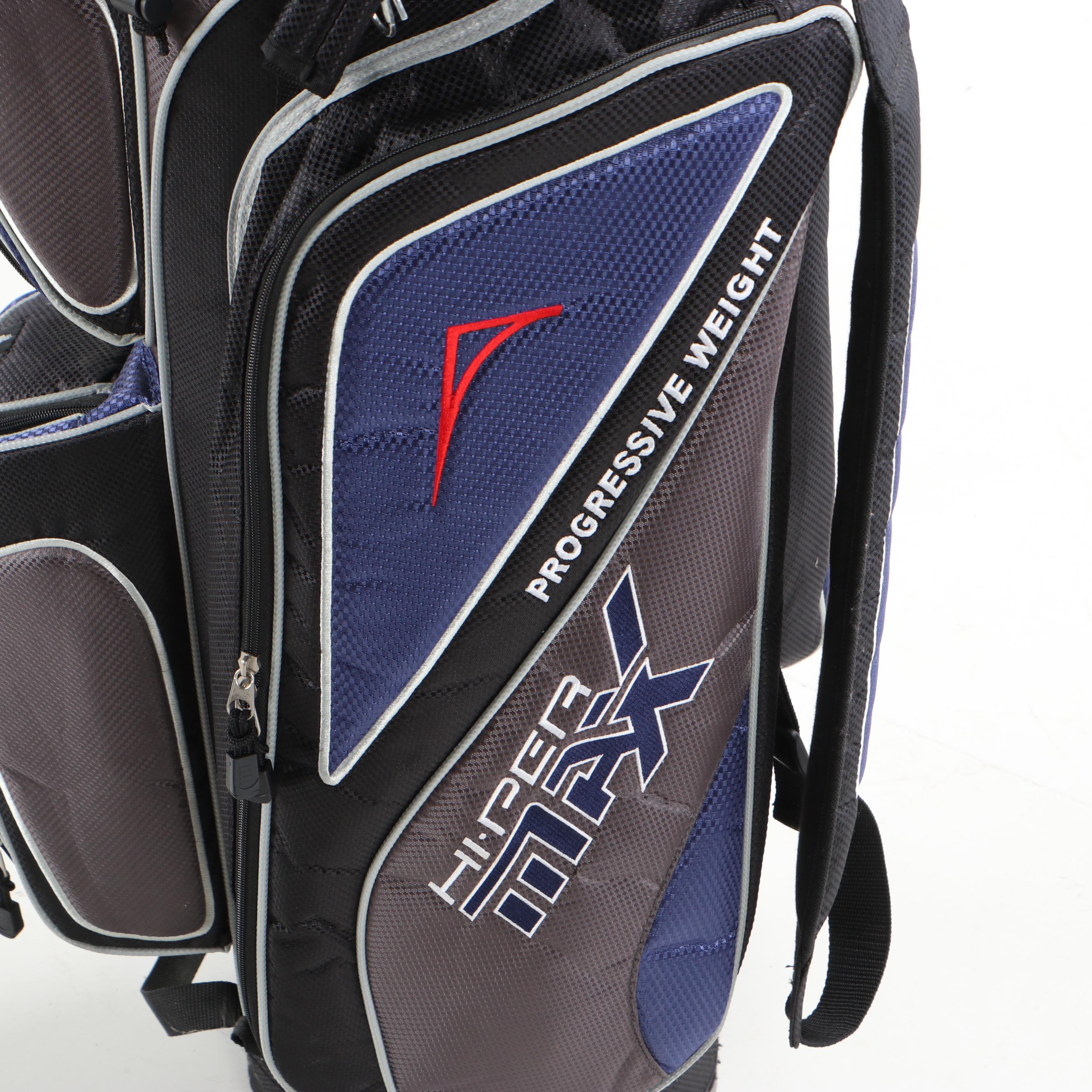 Acuity "Hiper Max" Set of Left Handed Golf Clubs with Three Putters and a Bag