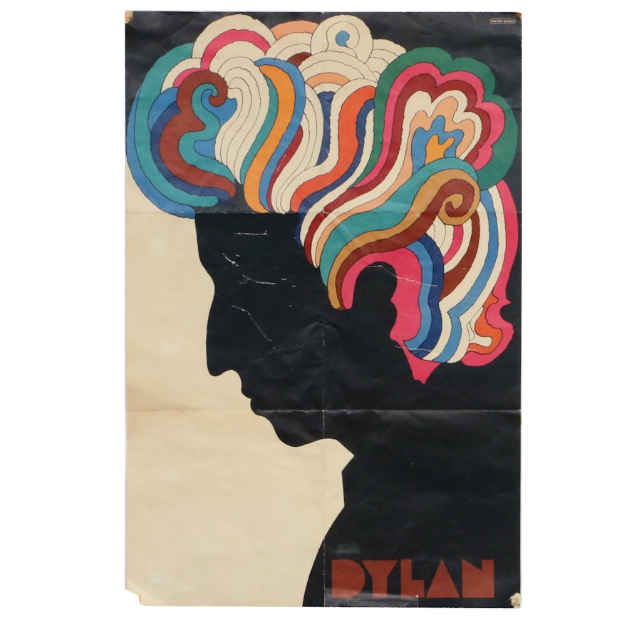 Bob Dylan Poster Designed by Milton Glaser, 1966