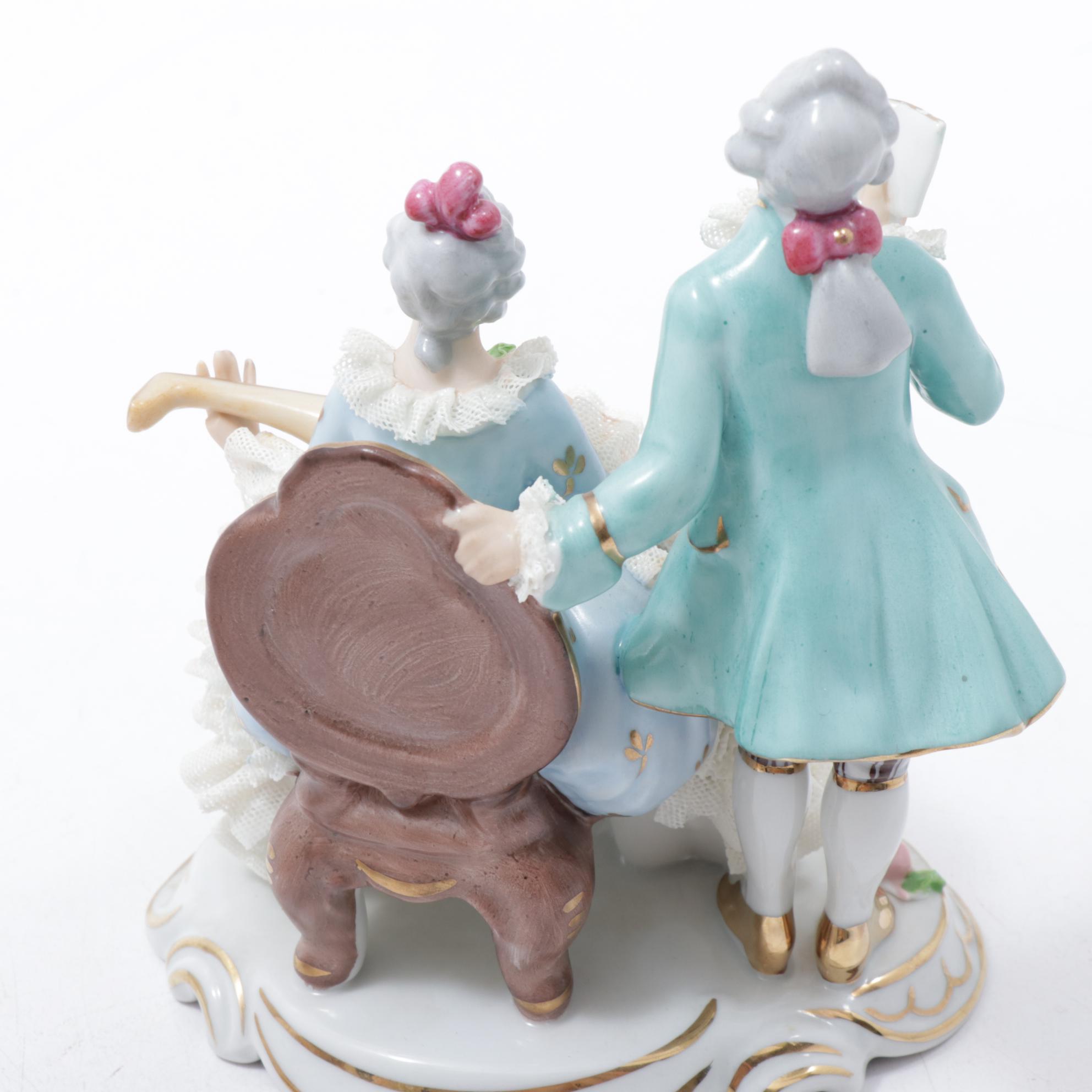 Dresden Lace Porcelain Figurines