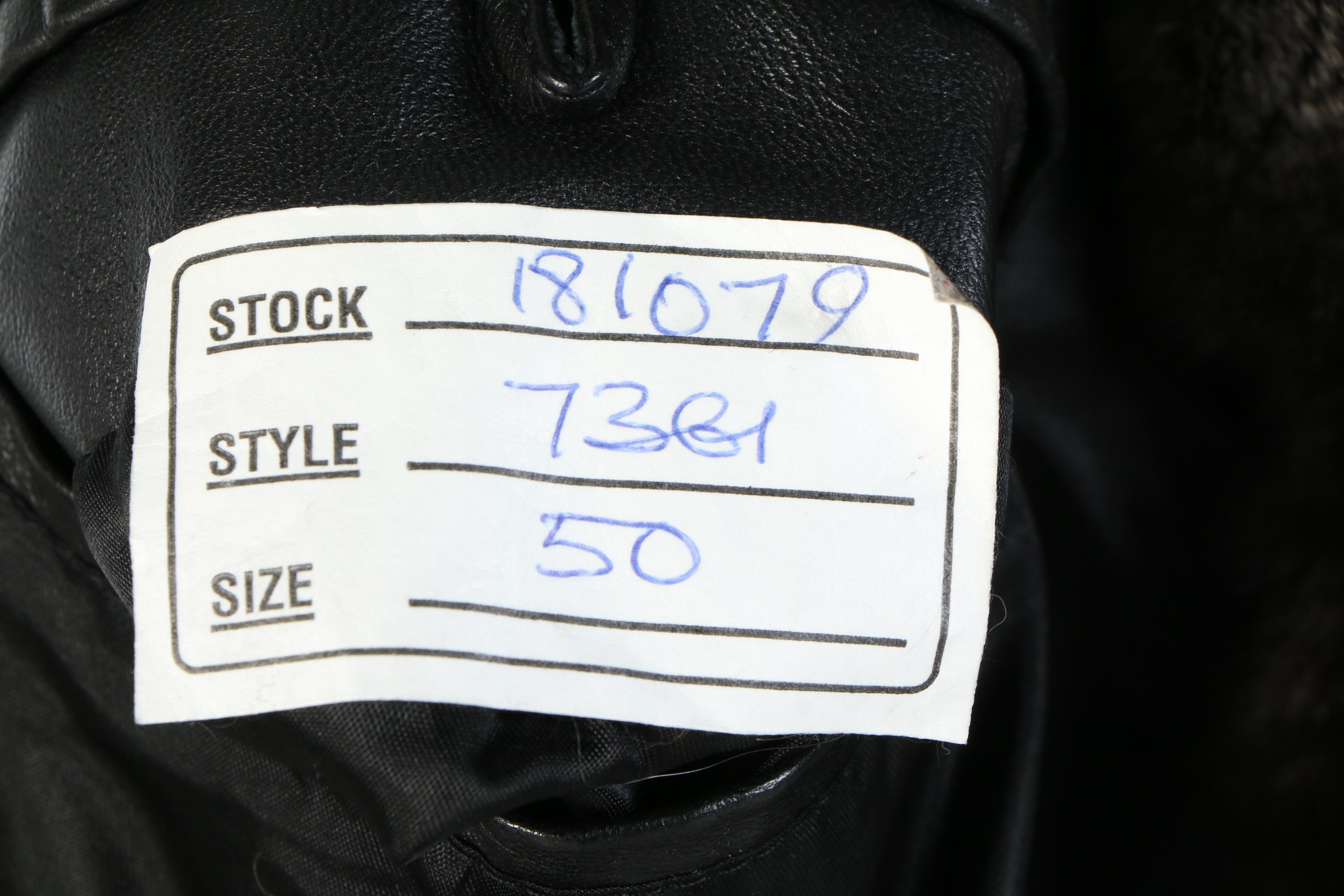 Men's Chinchilla Dyed Rabbit Fur Coat