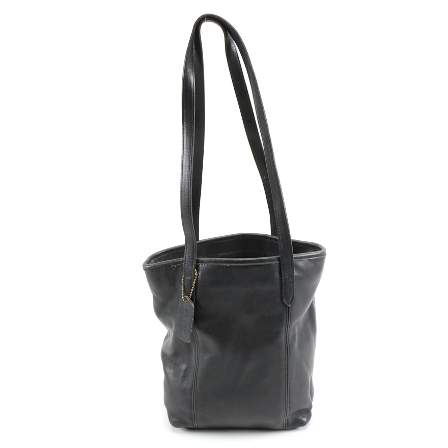 Coach Black Leather Legacy Lunch Tote