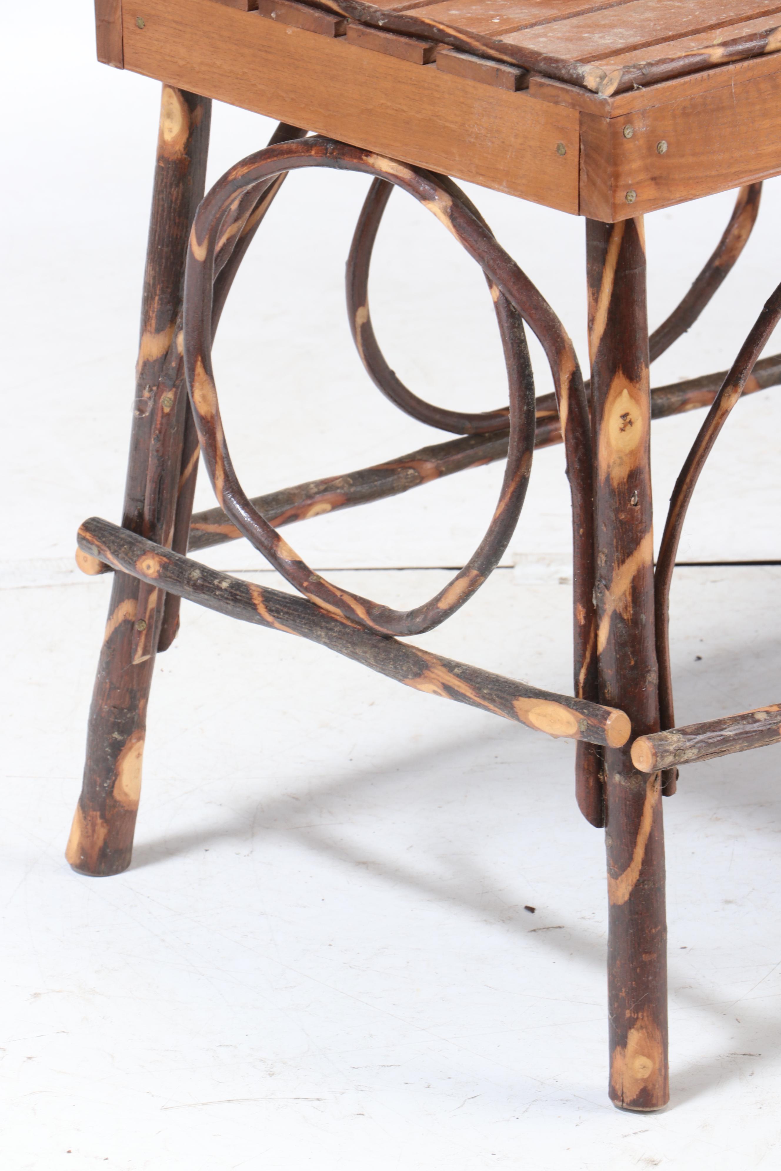 Amish Walnut Table and Ash and Willow Child's Rocking Chair