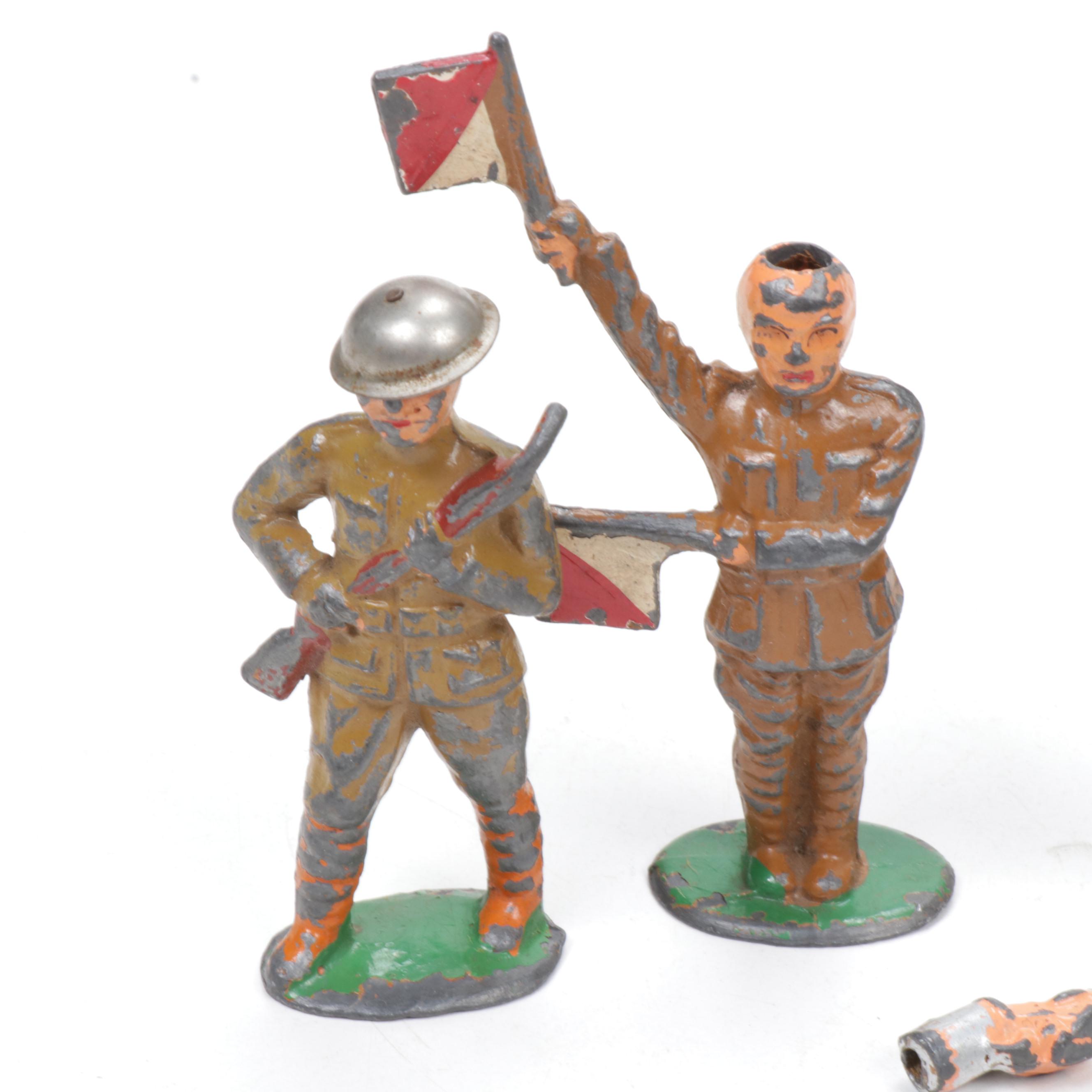 Lead-Cast Toy Soldiers, Early to Mid 20th Century