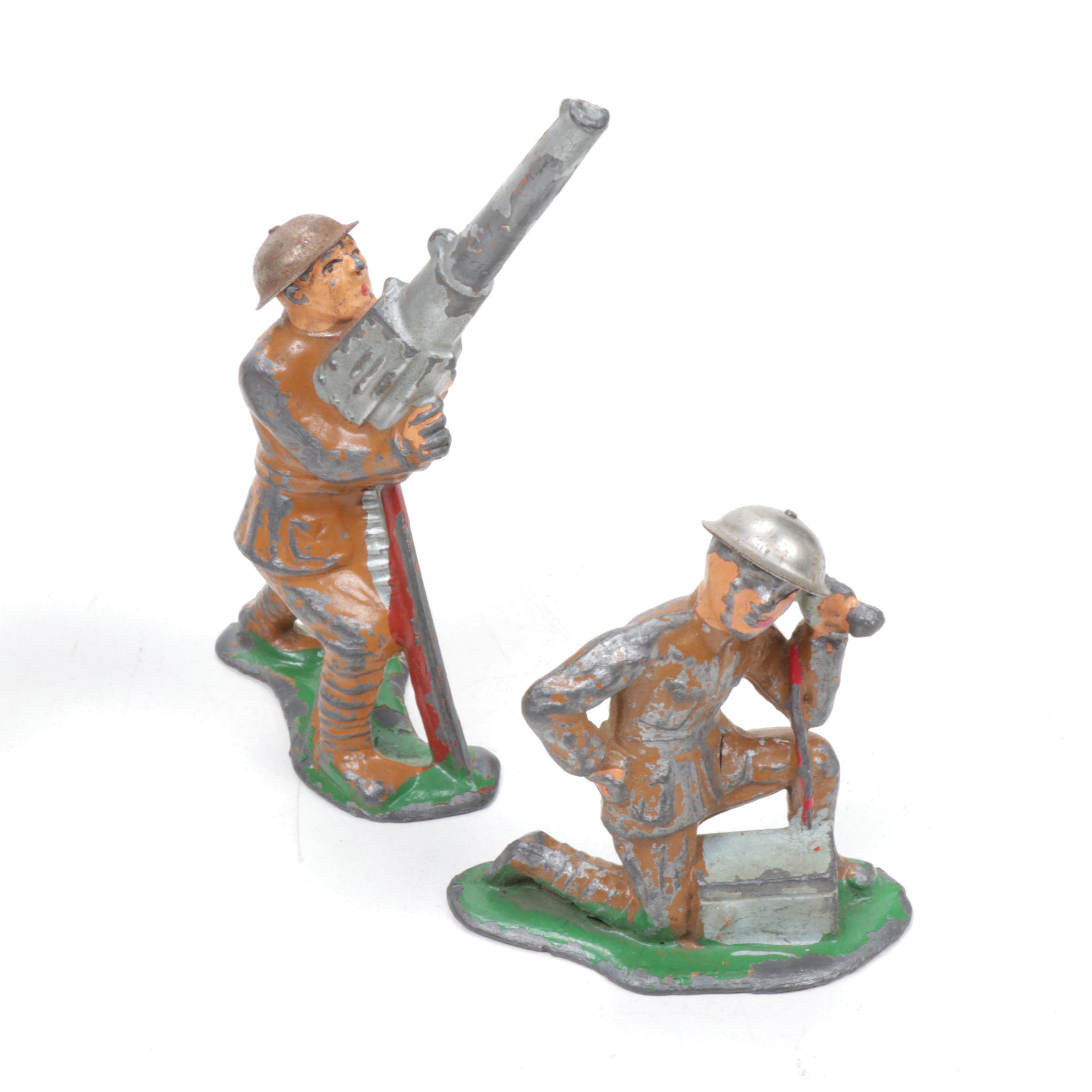 Lead-Cast Toy Soldiers, Early to Mid 20th Century