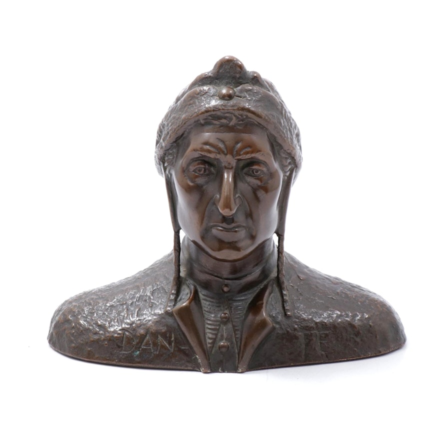 Bronze Clad Sculpture of Dante Alighieri