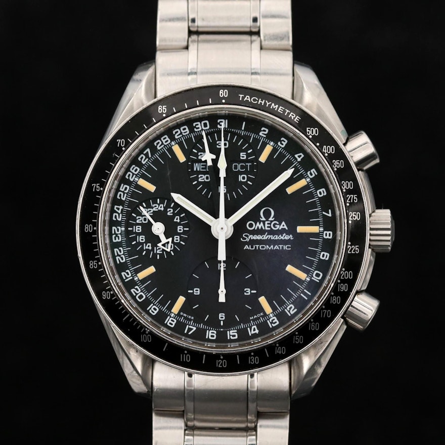 Omega Speedmaster Day-Date MK40 Automatic Stainless Steel Wristwatch