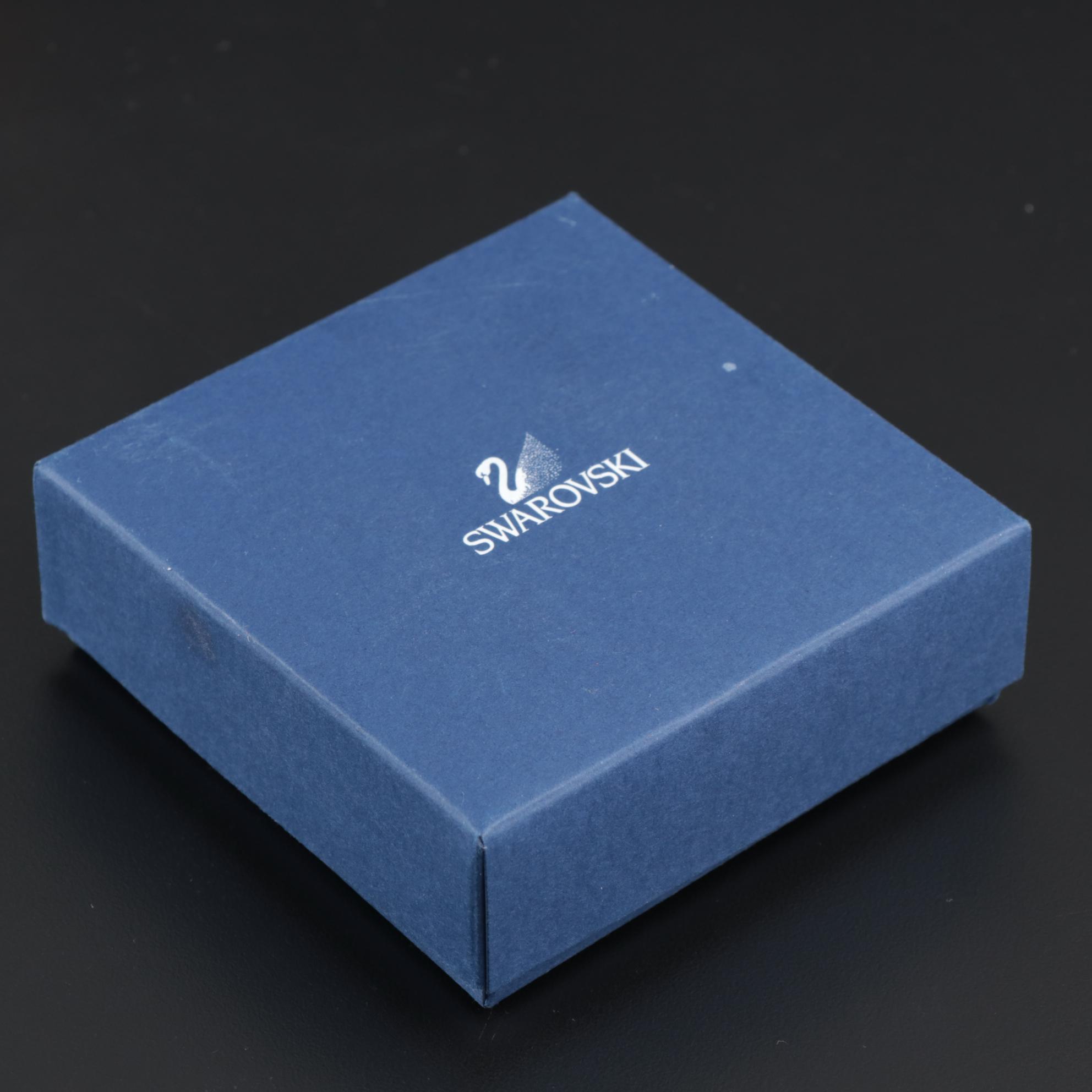 Swarovski Gift Boxes, Pitcher, Coffee Mill, and Perfume Bottle Crystal Figurines