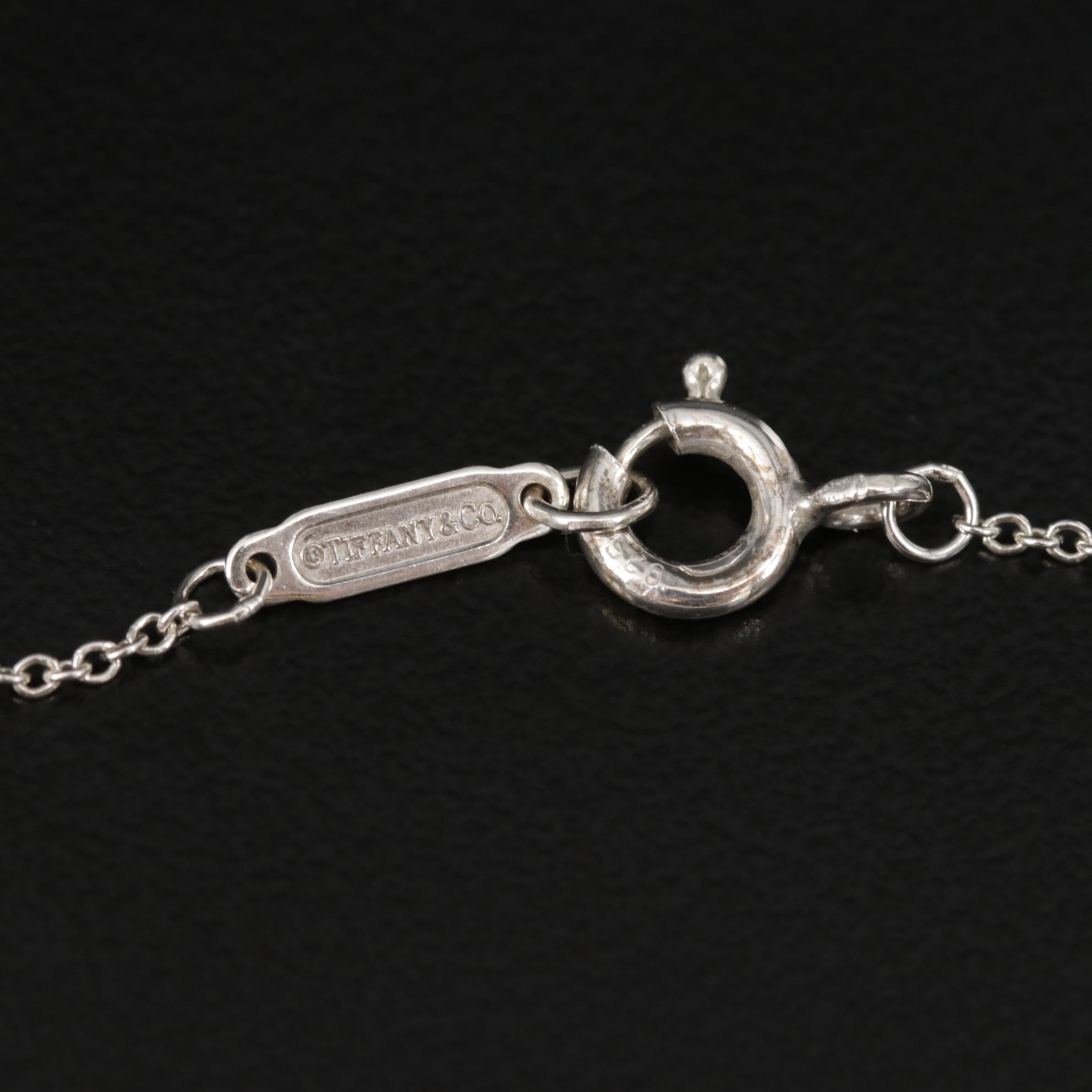 Tiffany & Co. "1837" Sterling Silver Circle Pendant Necklace