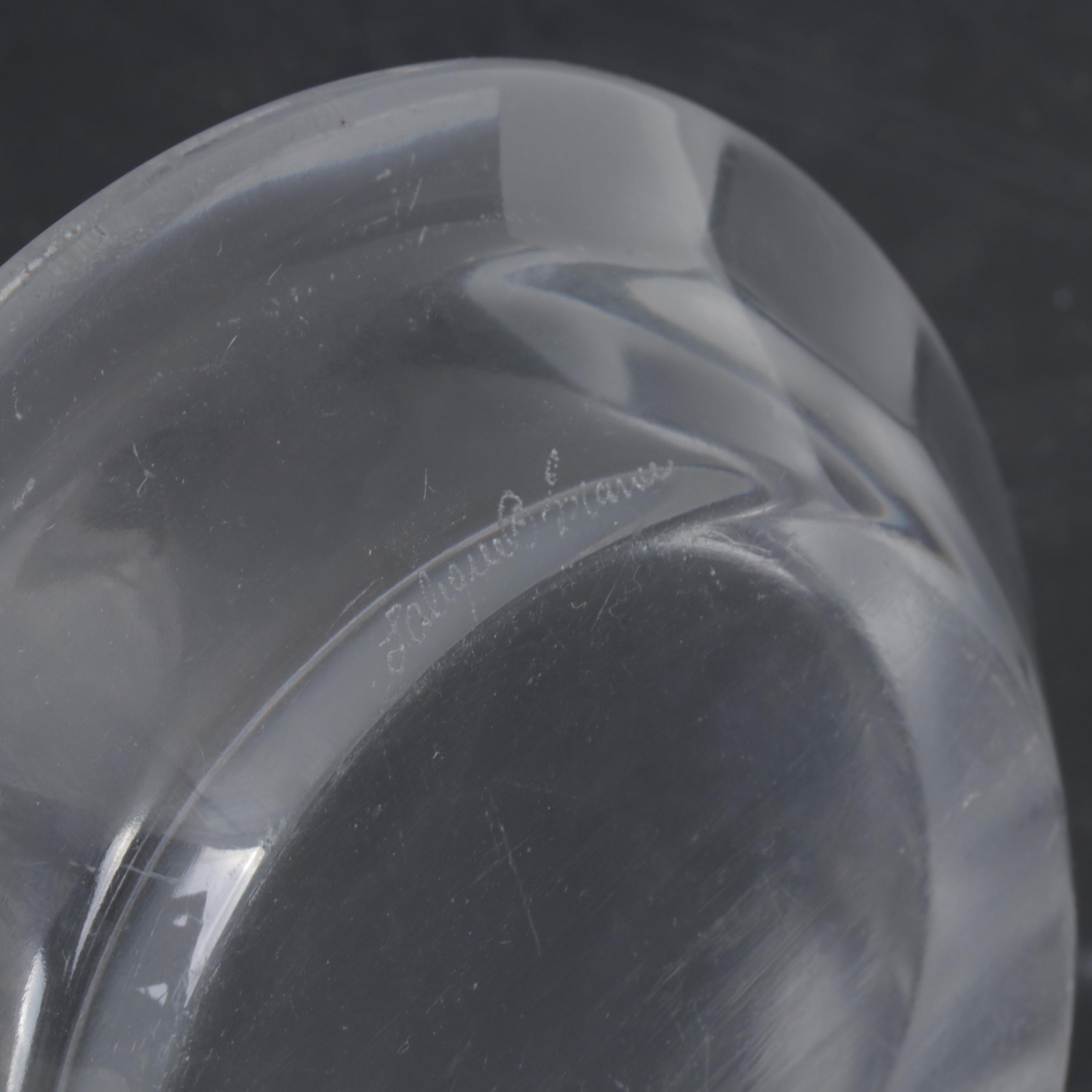 Lalique "Tête-de-Lion" Frosted Crystal Ashtray