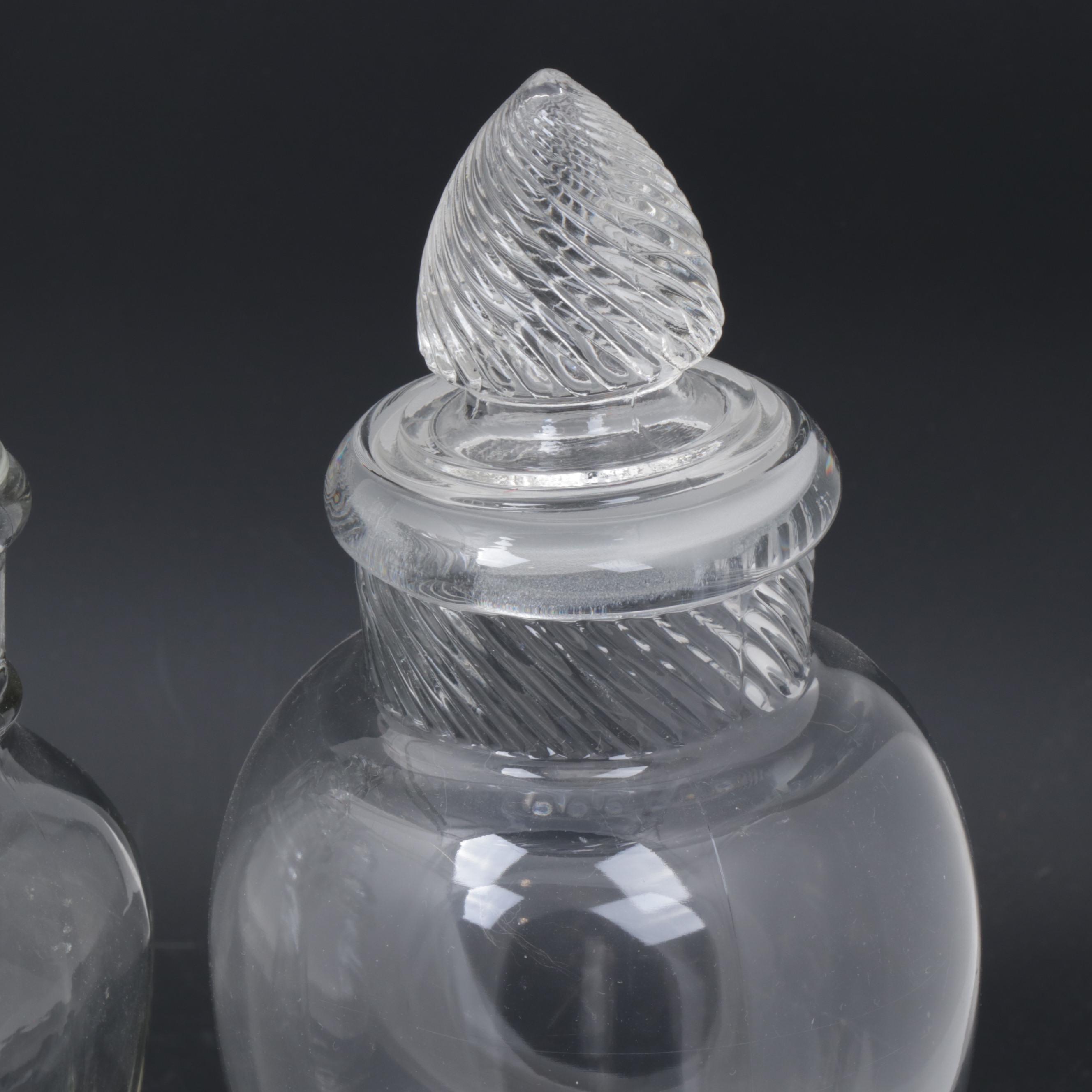 Glass Apothecary Display Jars, Early 20th Century