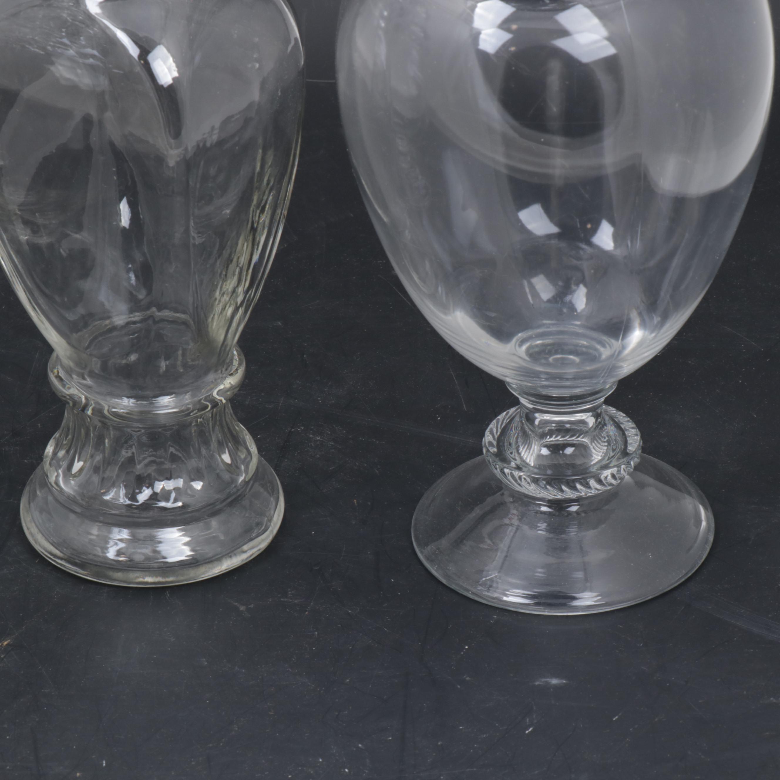 Glass Apothecary Display Jars, Early 20th Century