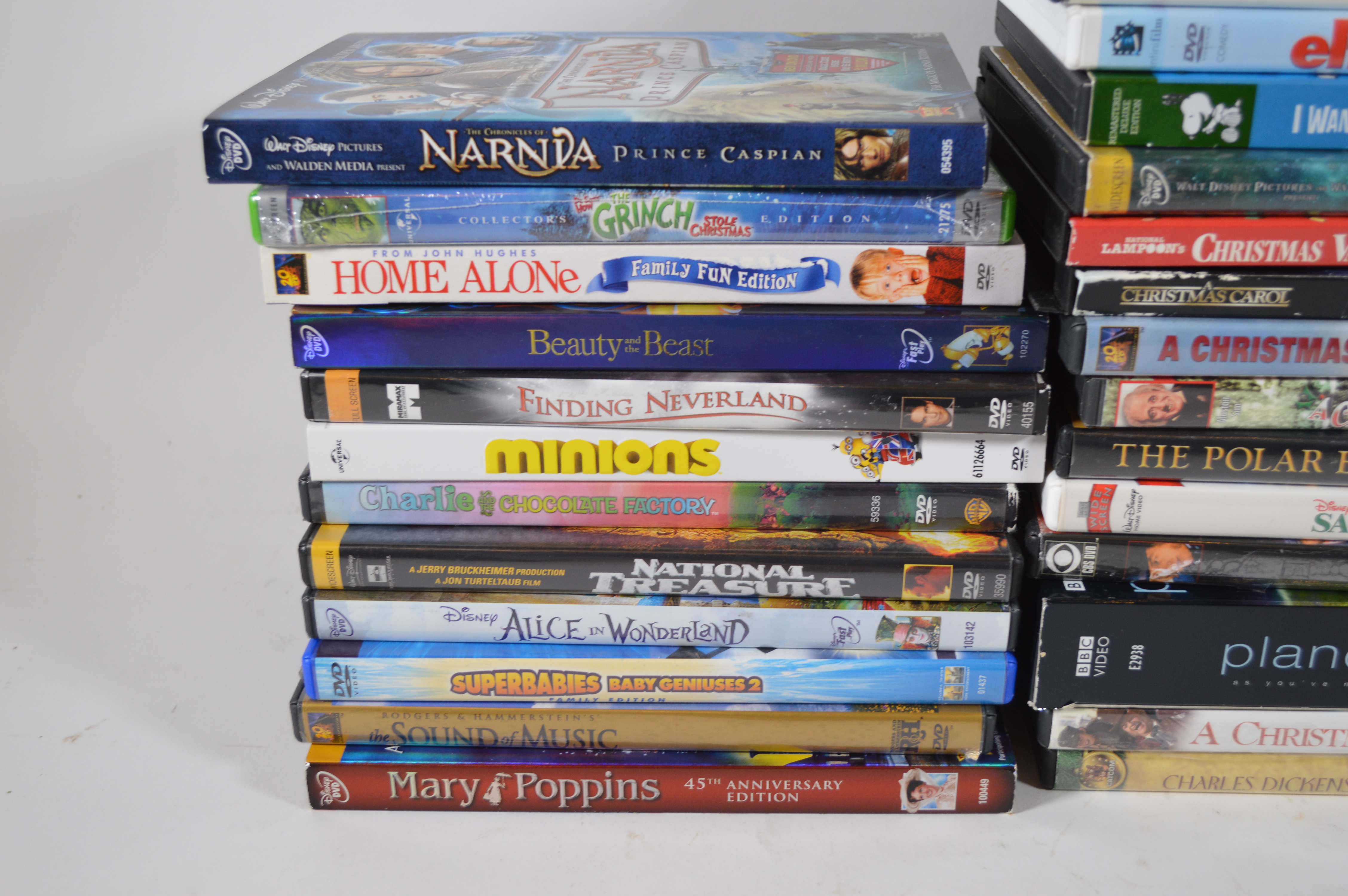 Family, Disney and Christmas DVD Collection Including "The Grinch"