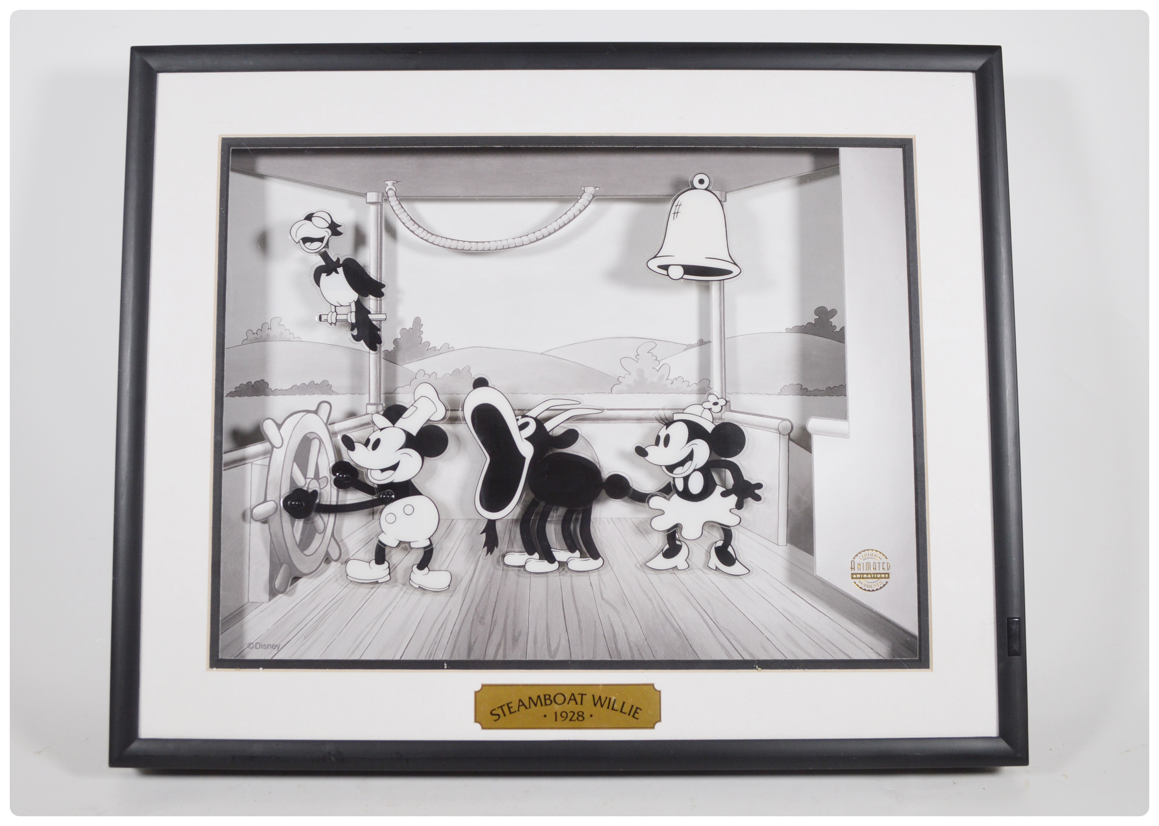 Walt Disney Mickey Mouse "Steamboat Willie" Animation Cel